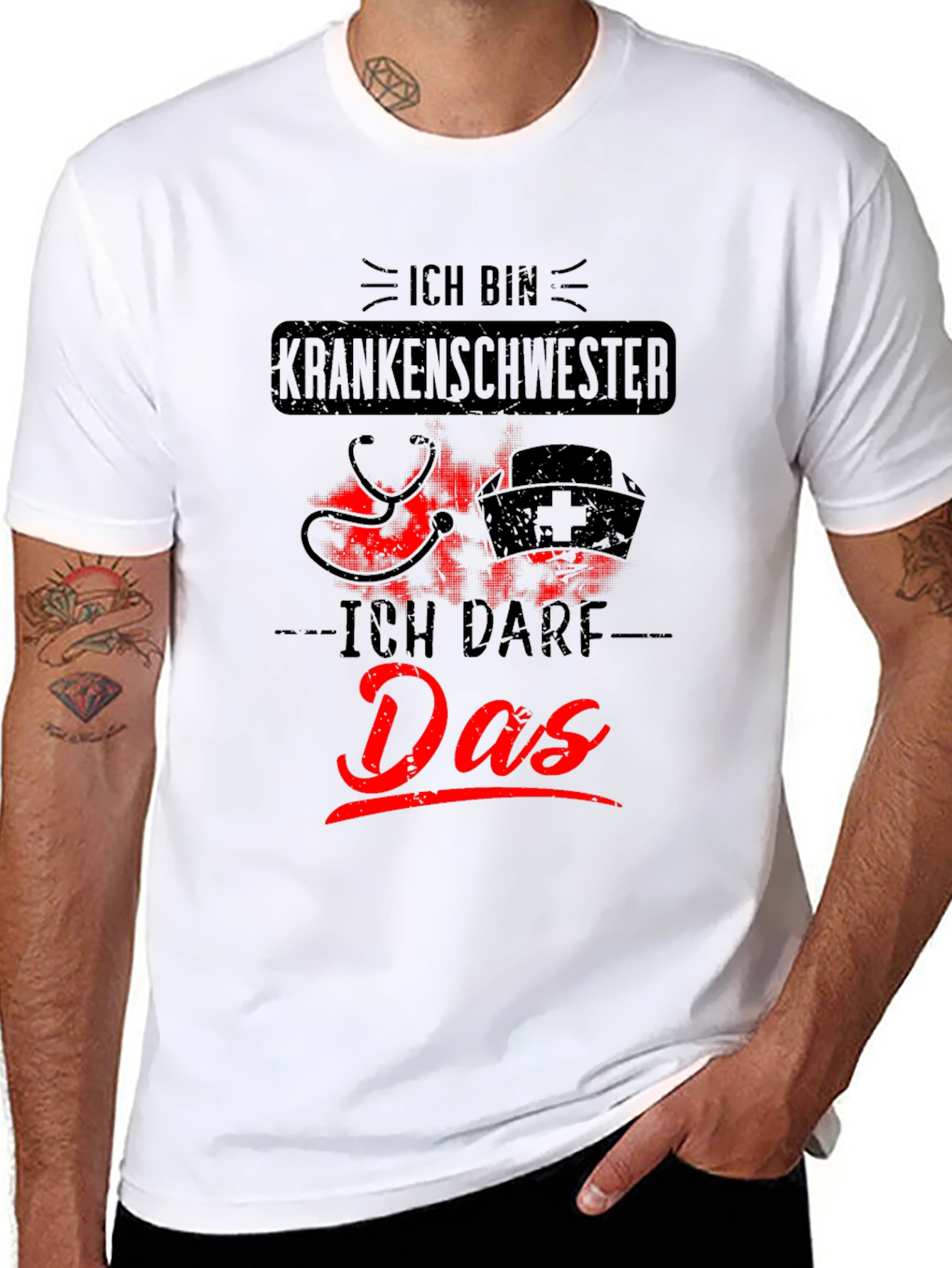 Nurse T-Shirt - Ich Bin Krankenschwester Ich Darf Das