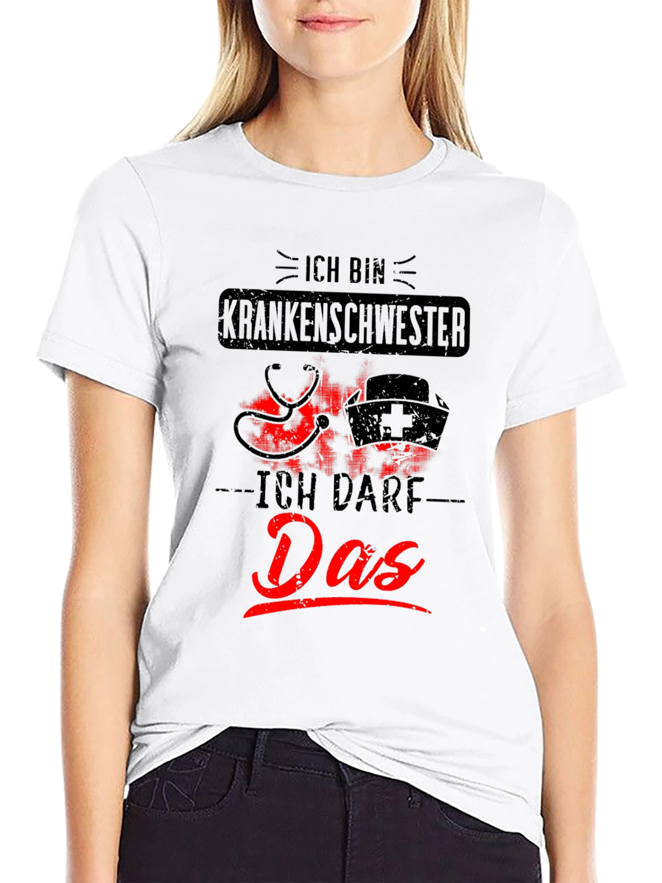 Nurse T-Shirt - Ich Bin Krankenschwester Ich Darf Das