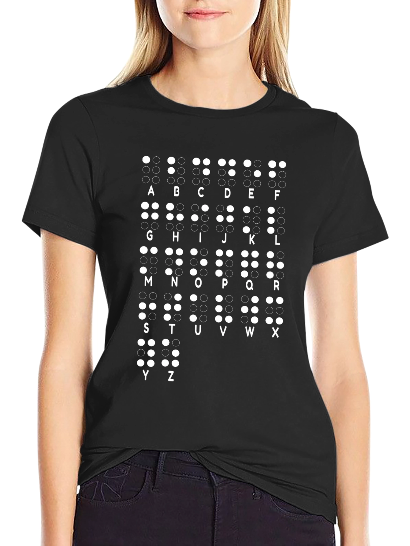 Braille Alphabet T-Shirt: Learn the Code