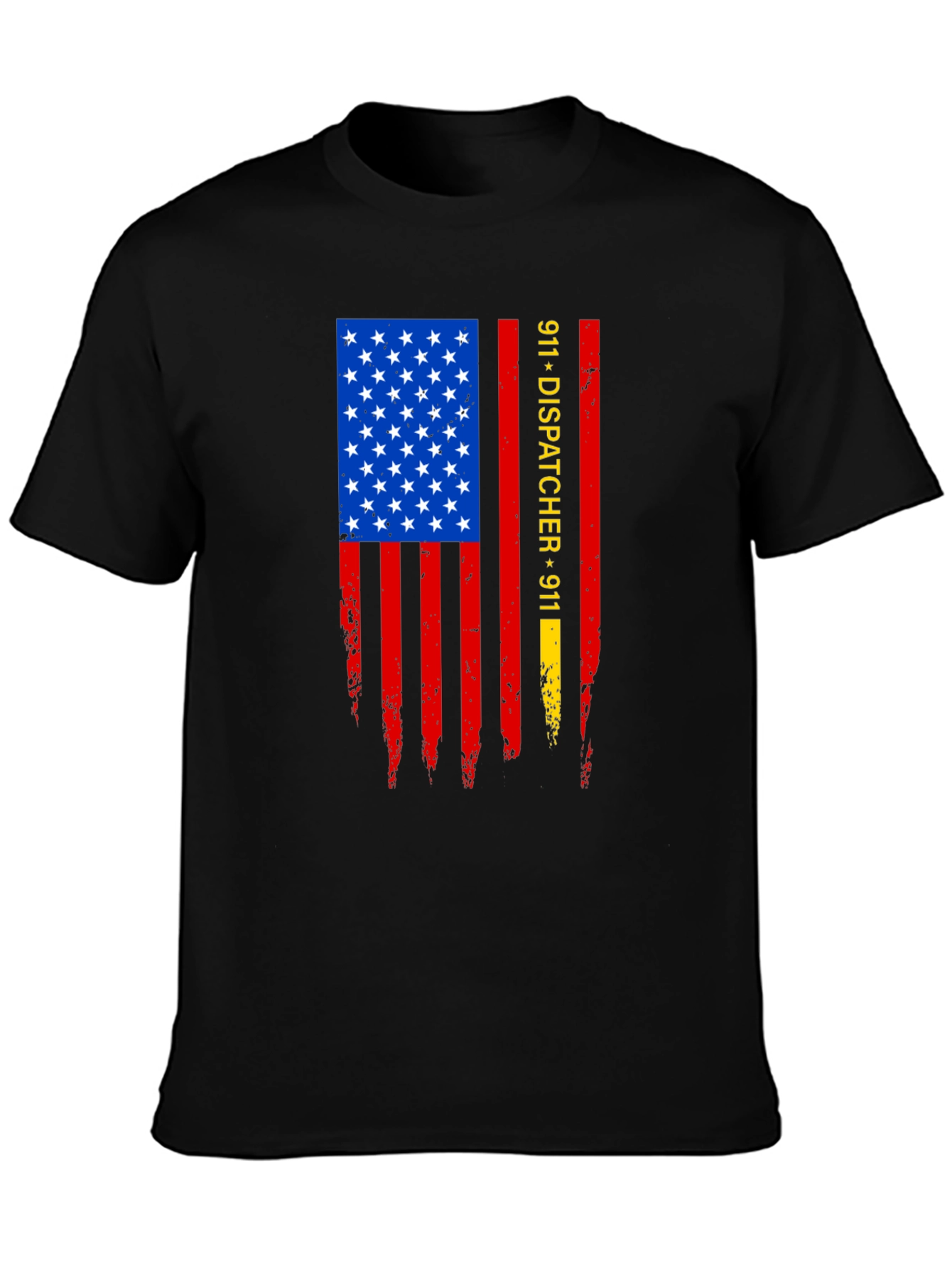 911 Dispatcher American Flag Graphic Tee