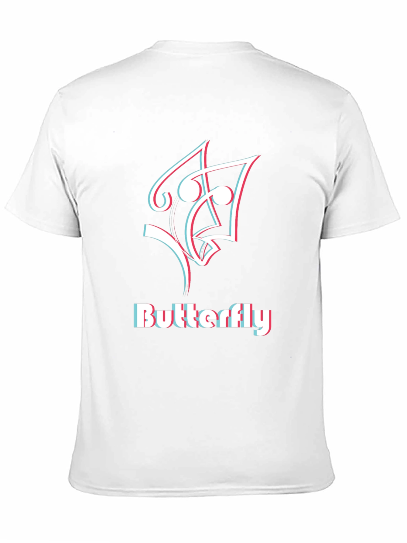 Butterfly Graphic Tee - Mens Black T-Shirt