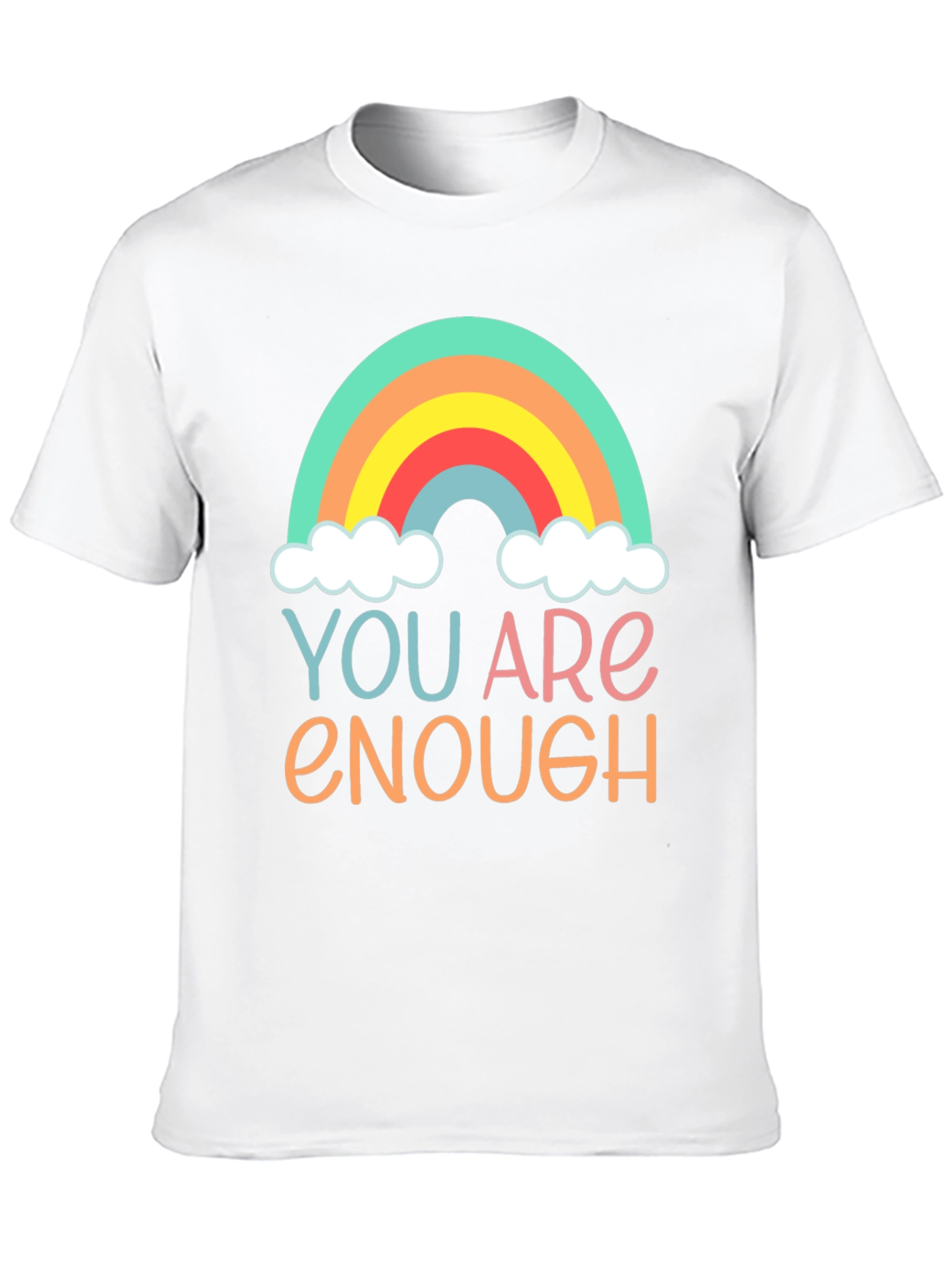 You Are Enough Rainbow Graphic Tee