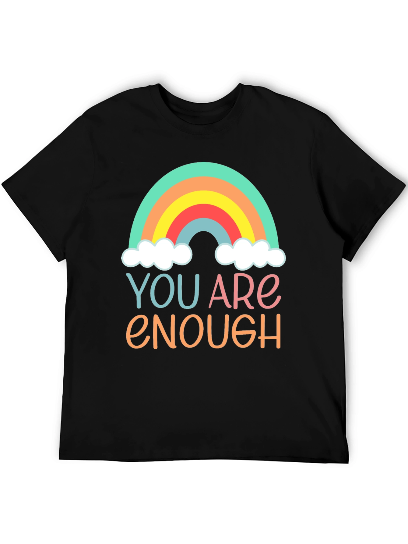 You Are Enough Rainbow Graphic Tee