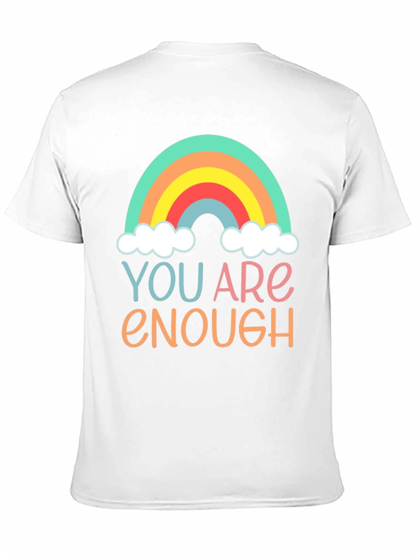 You Are Enough Rainbow Graphic Tee