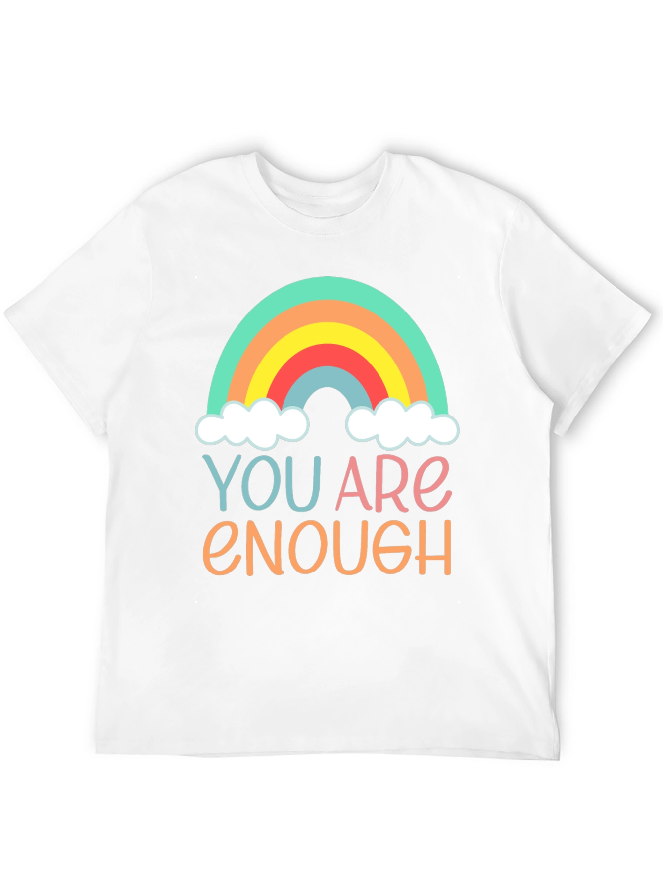 You Are Enough Rainbow Graphic Tee