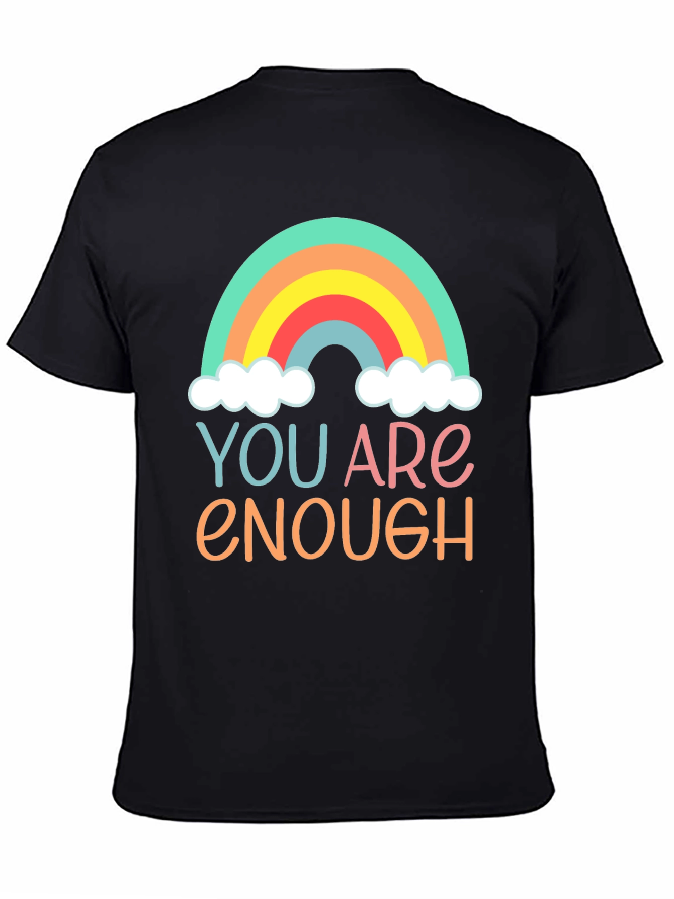 You Are Enough Rainbow Graphic Tee