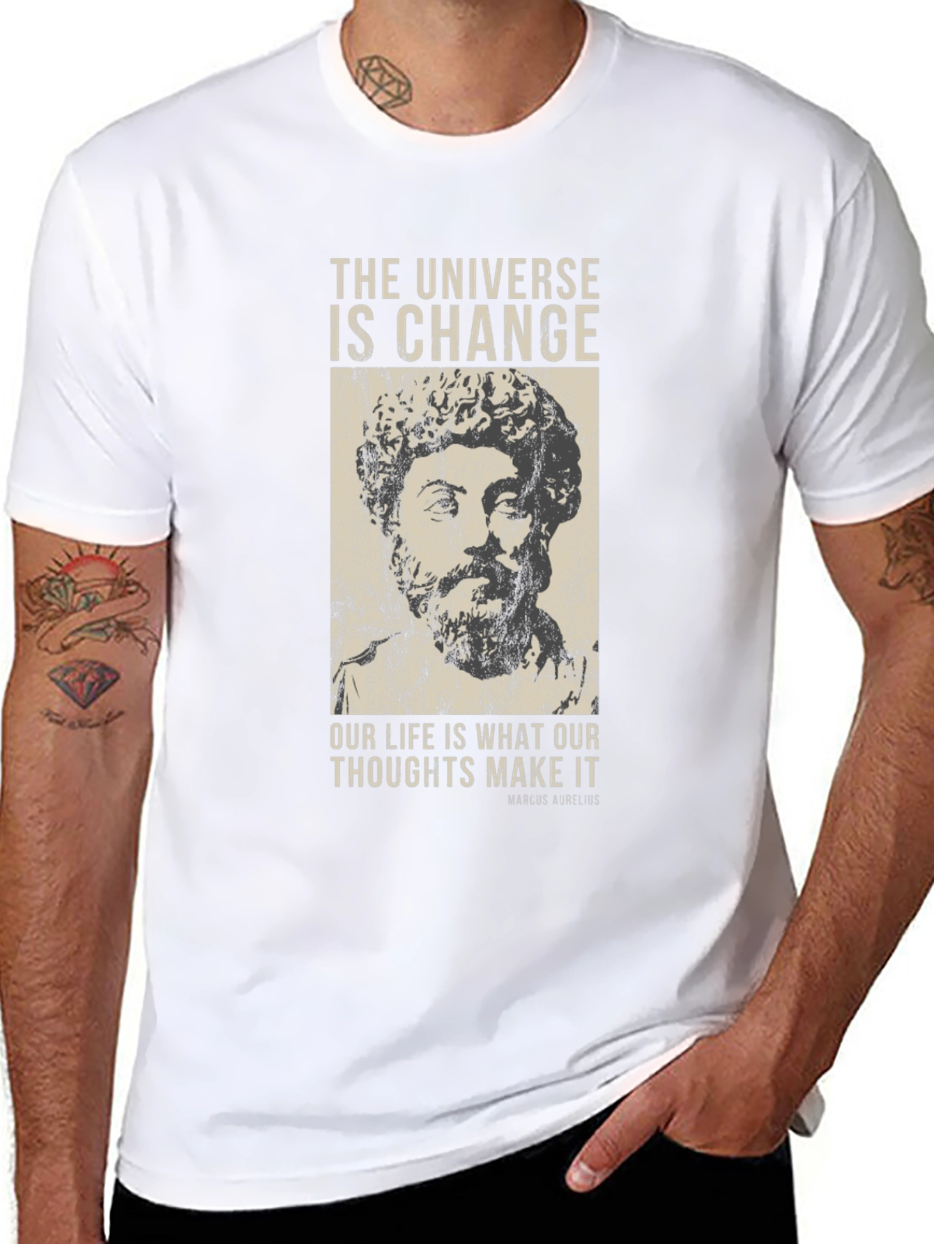 Marcus Aurelius T-Shirt: The Universe is Change