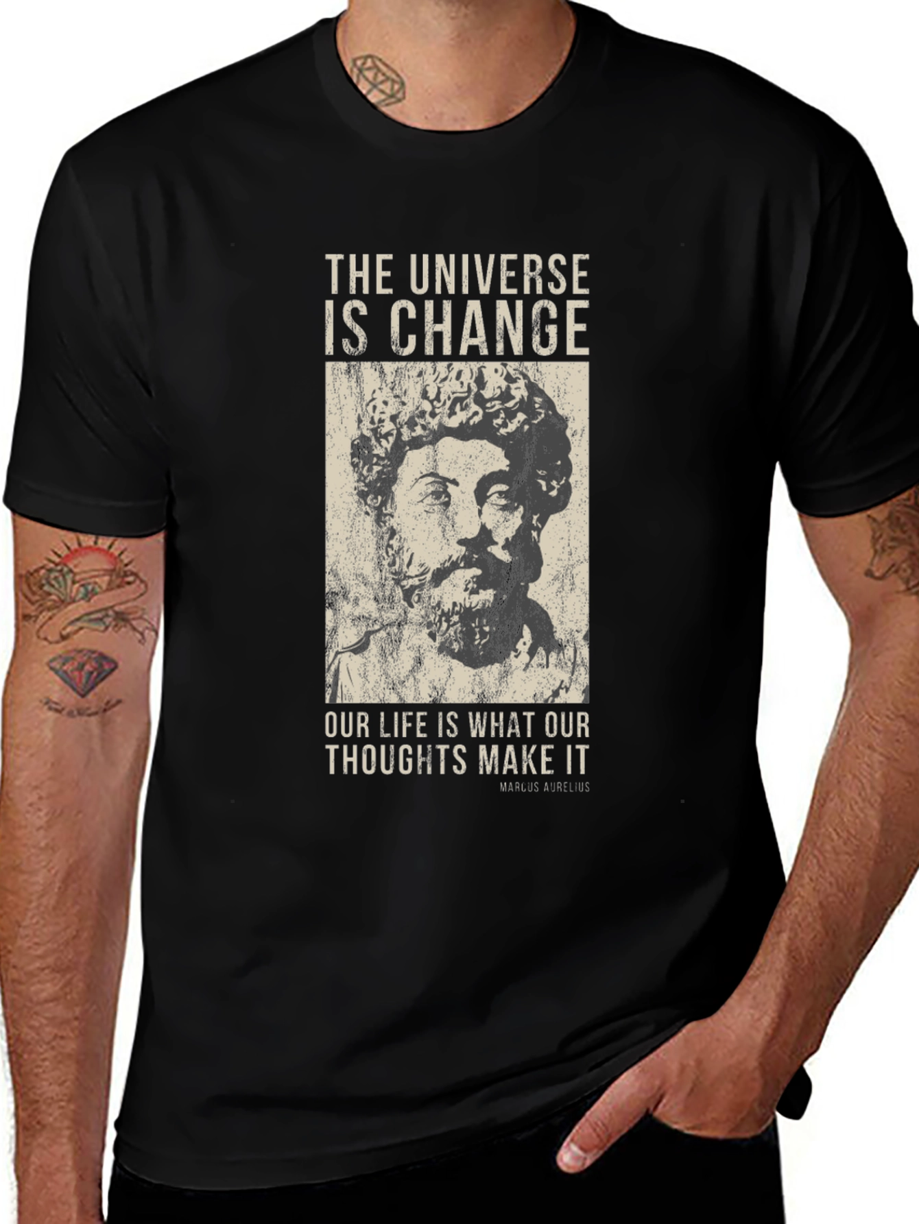 Marcus Aurelius T-Shirt: The Universe is Change