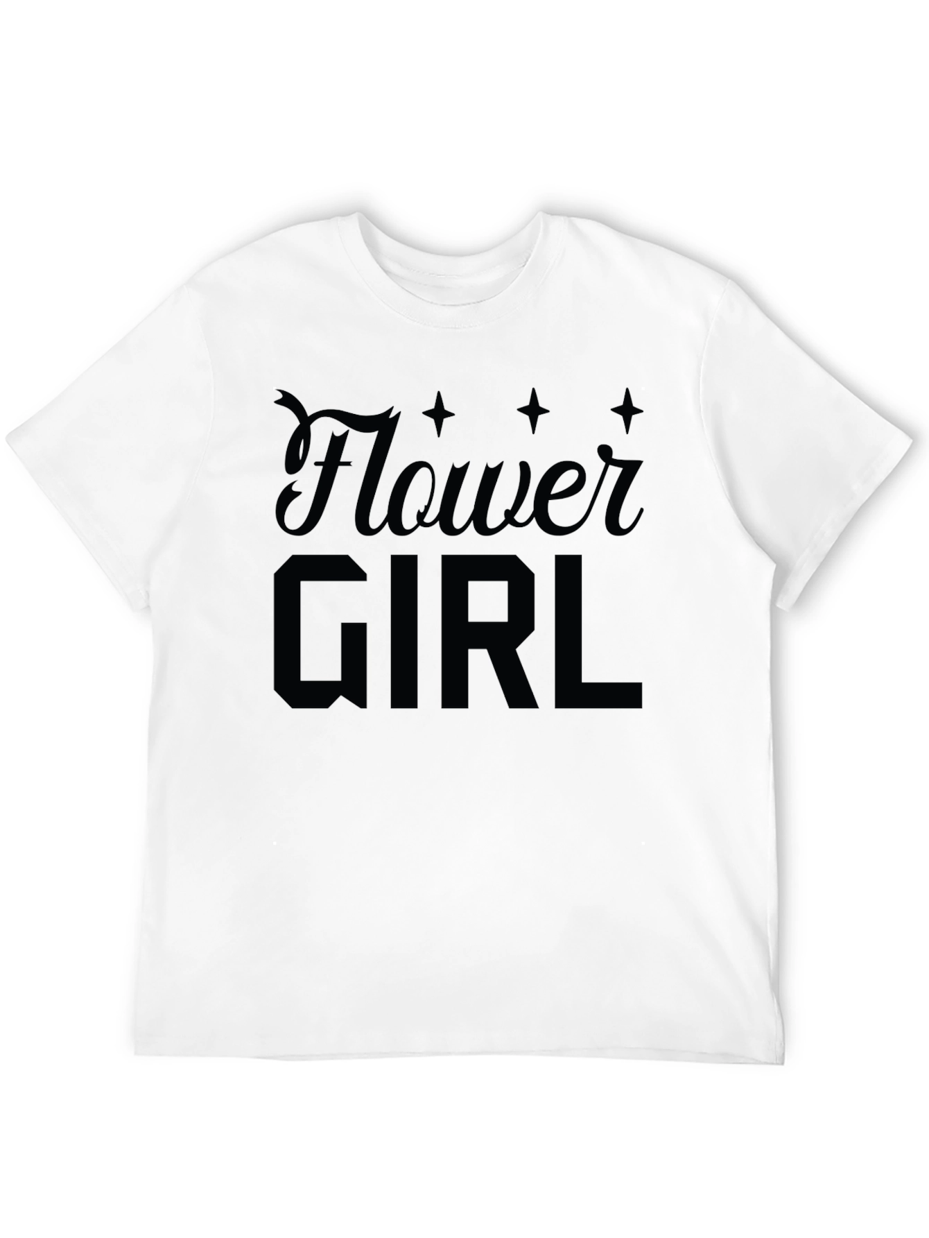 Flower Girl Graphic Tee - Black T-Shirt