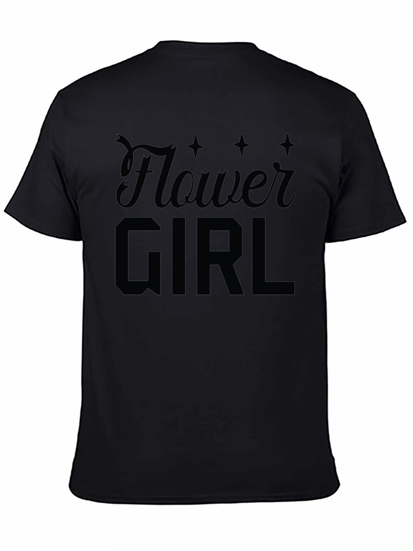 Flower Girl Graphic Tee - Black T-Shirt