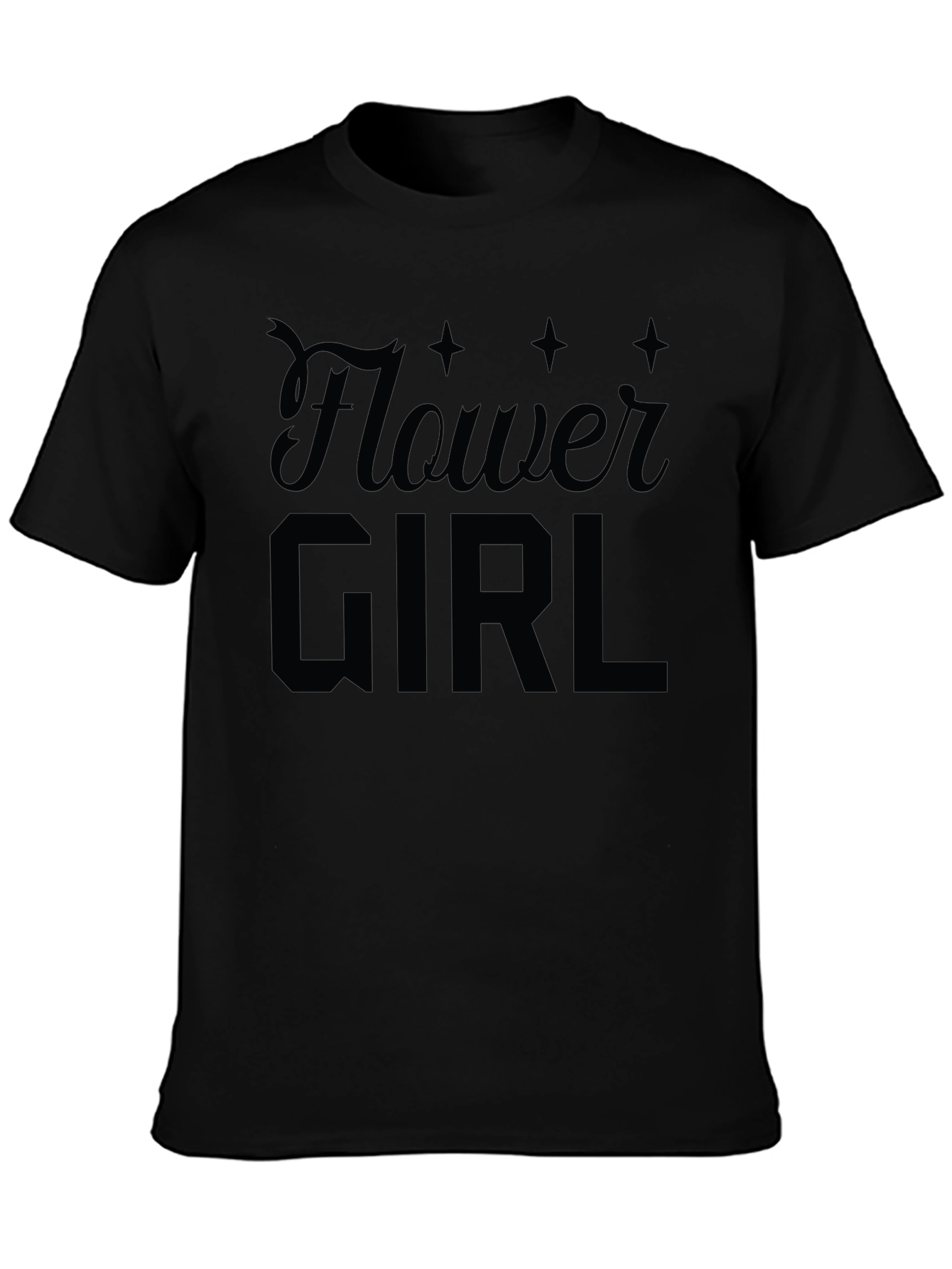 Flower Girl Graphic Tee - Black T-Shirt