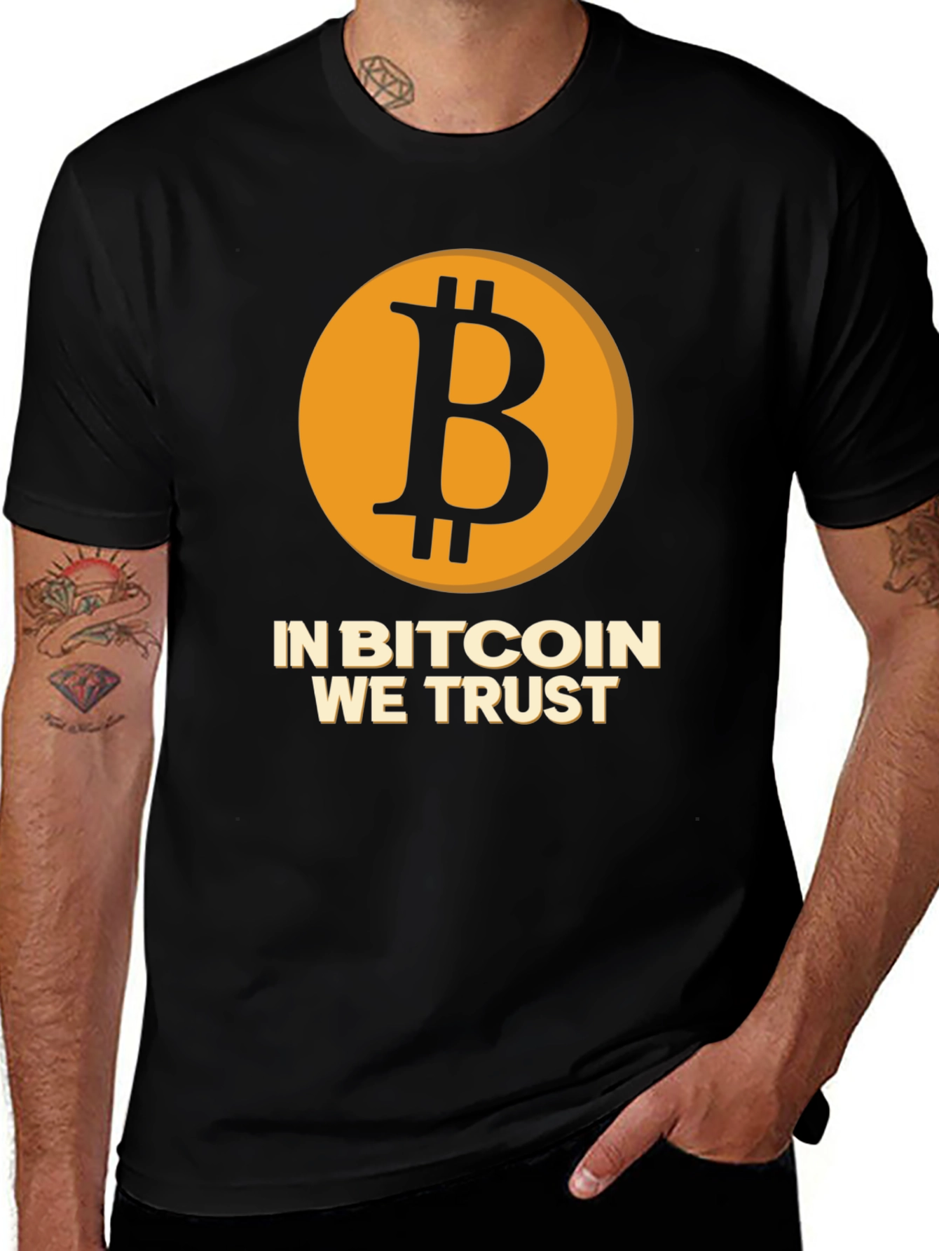 Bitcoin We Trust Black T-Shirt - Crypto Currency Tee