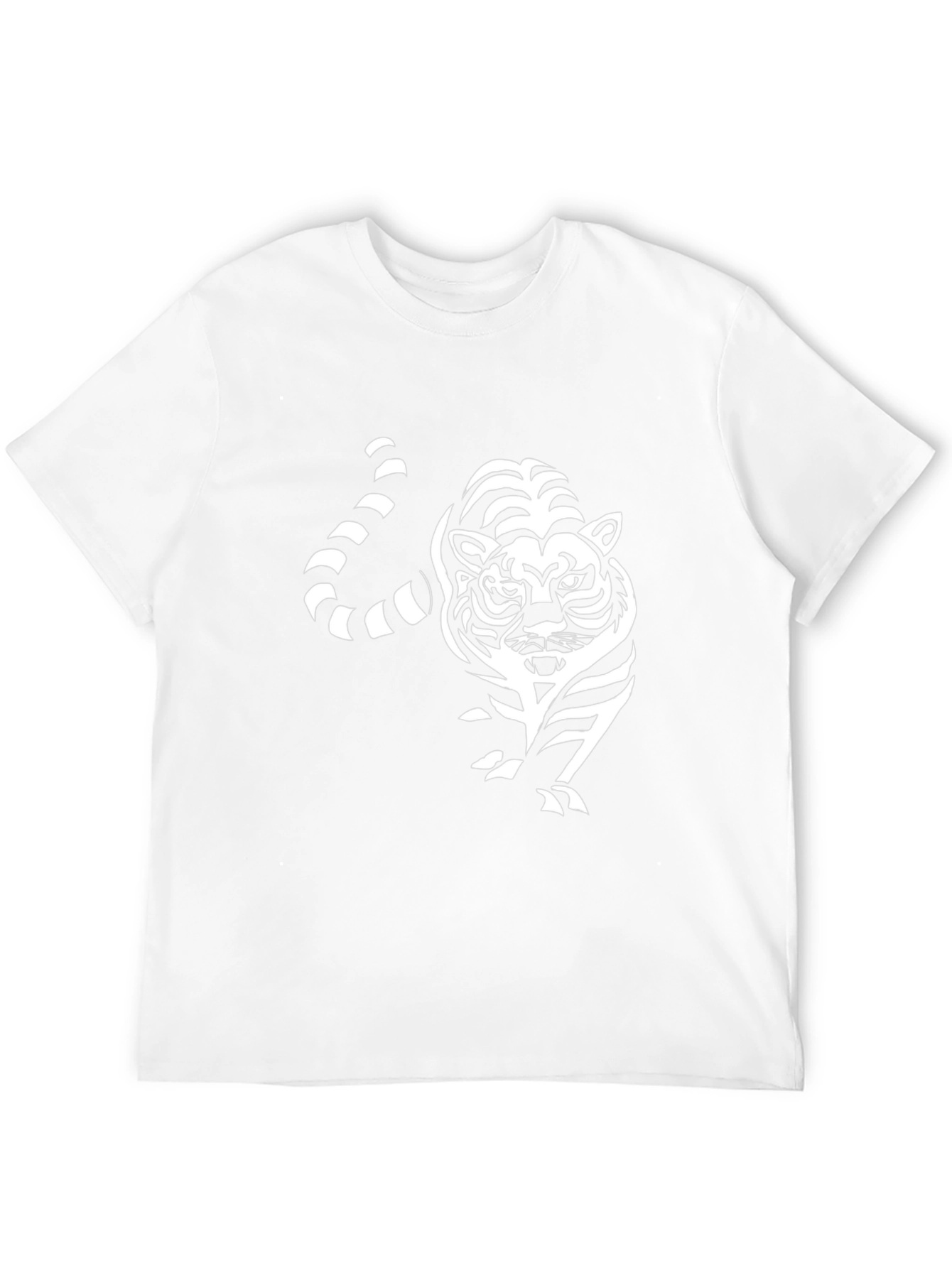 Striking Tiger Graphic Black T-Shirt