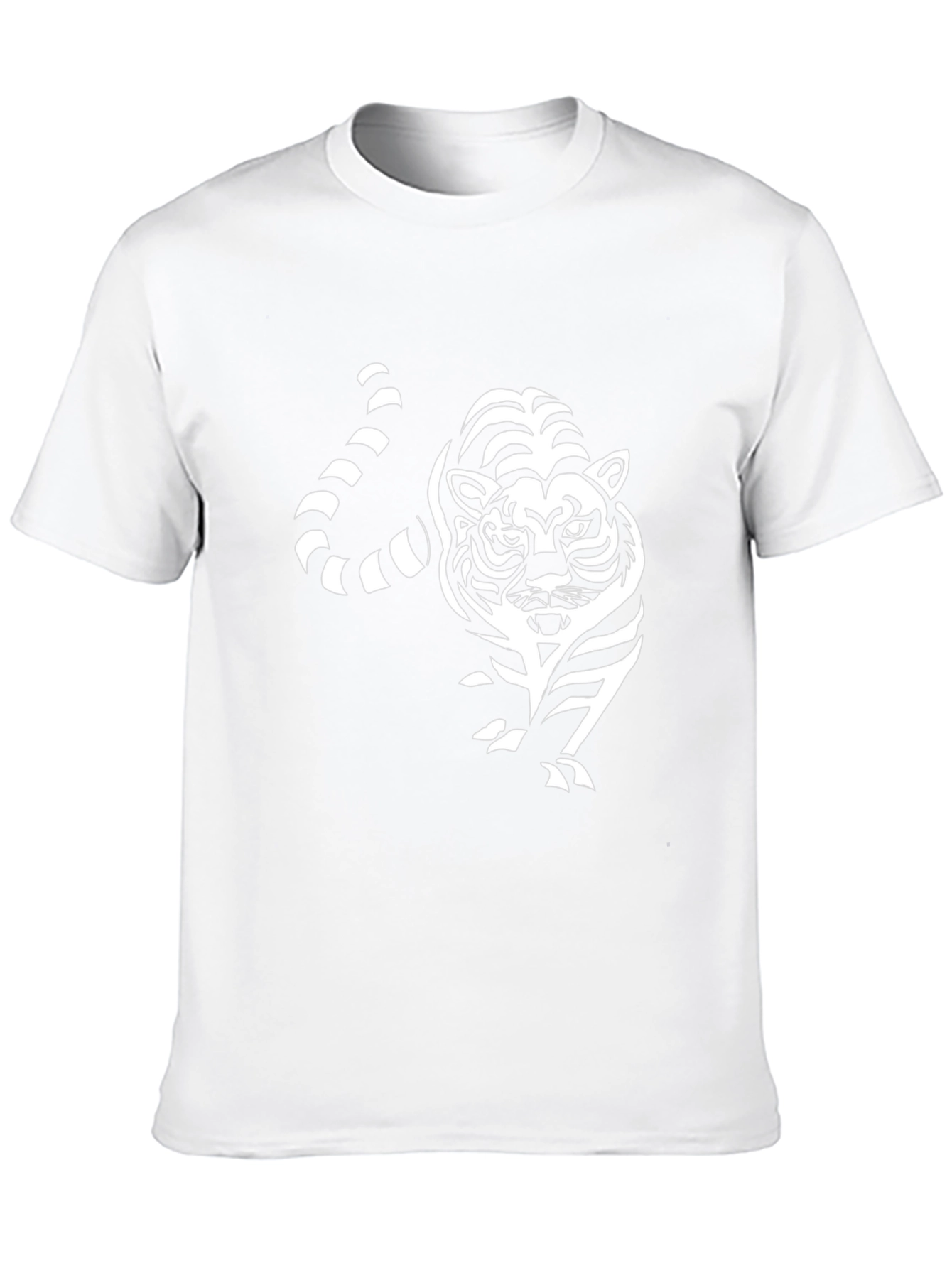 Striking Tiger Graphic Black T-Shirt