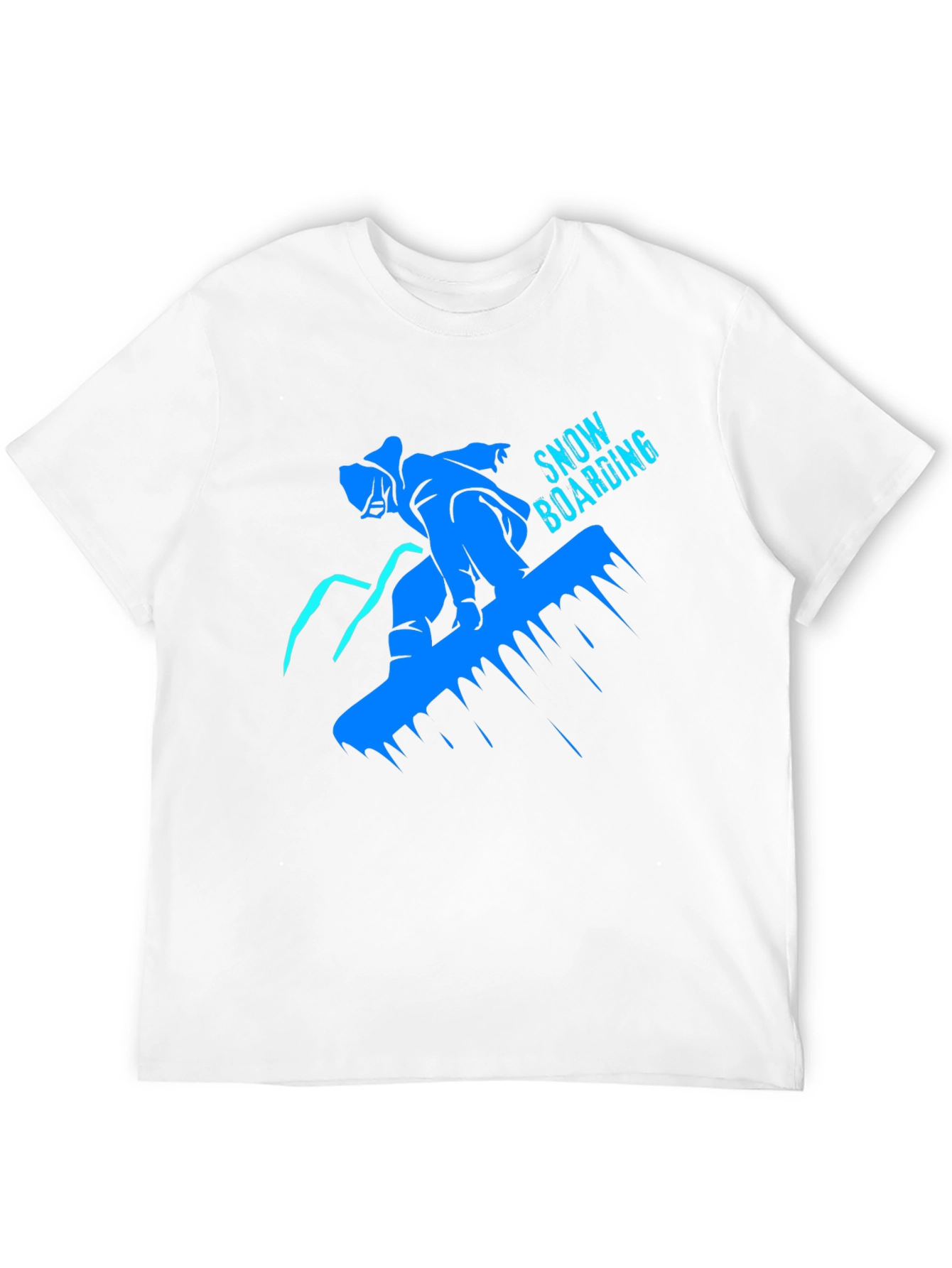 Snowboarding Graphic T-Shirt - Black