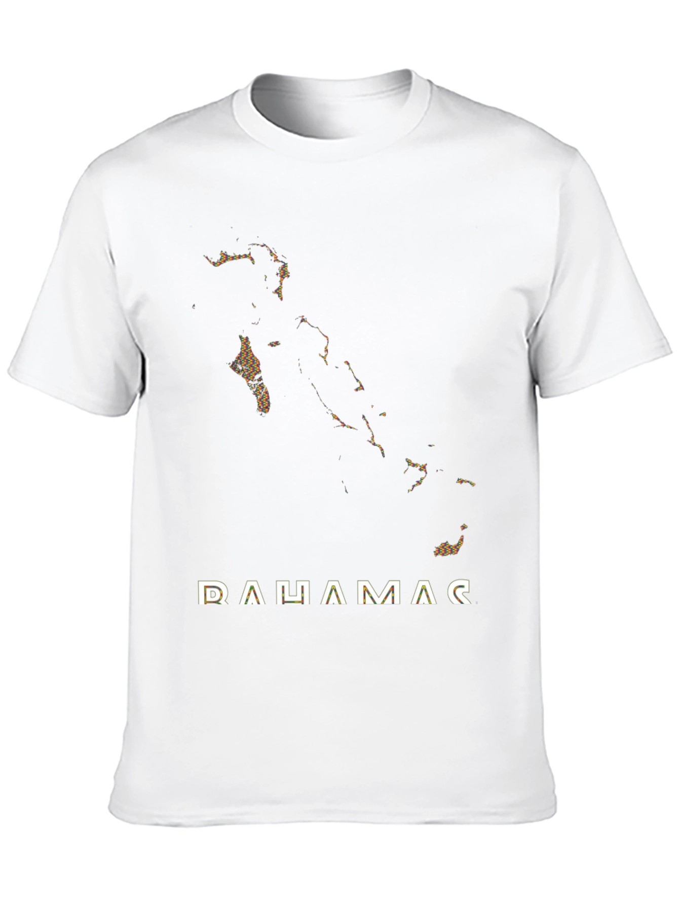Bahamas Map Black T-Shirt - Island Graphic Tee