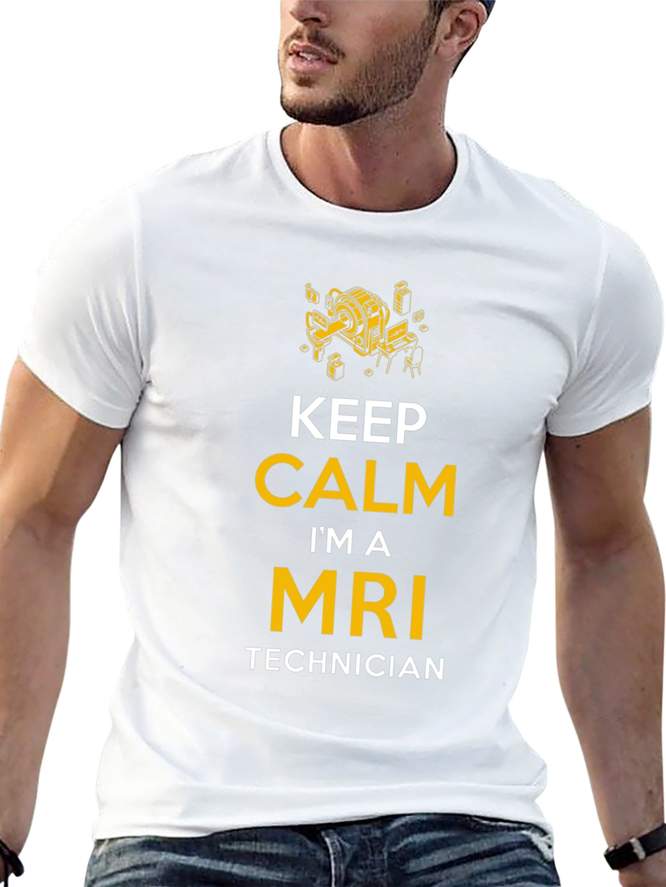 Keep Calm MRI Technician T-Shirt - Medical Professional Apparel