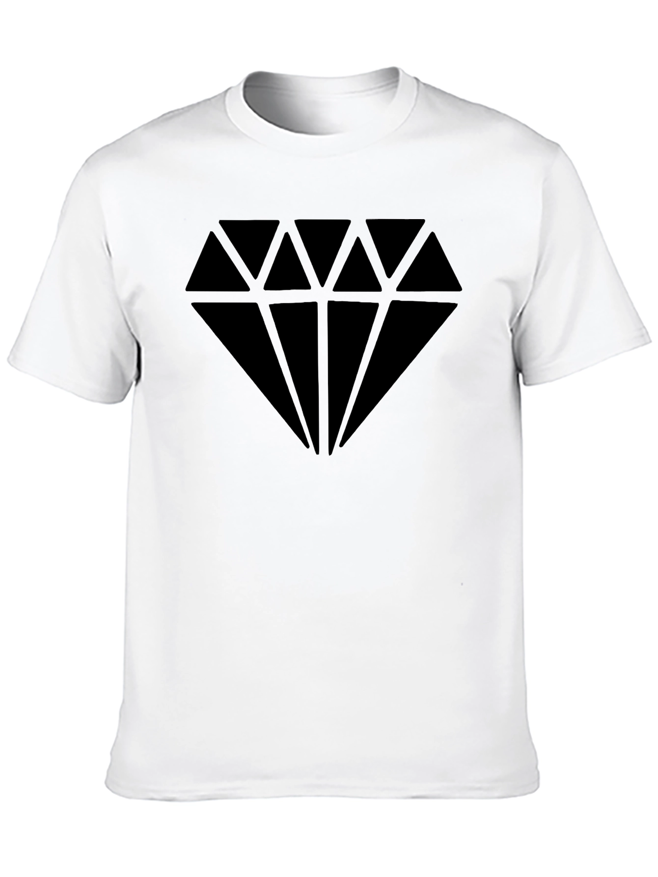 Bold Diamond Graphic Black T-Shirt