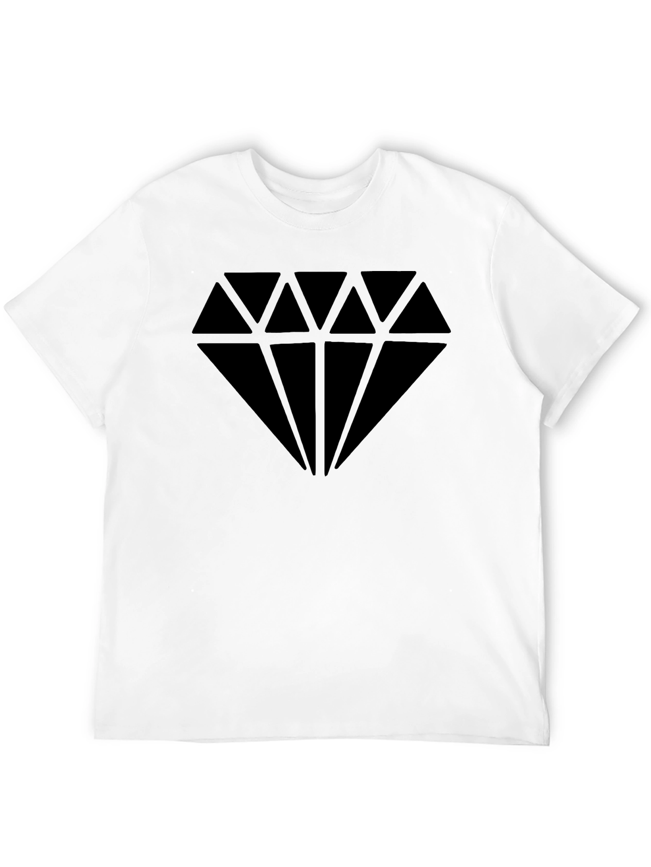 Bold Diamond Graphic Black T-Shirt