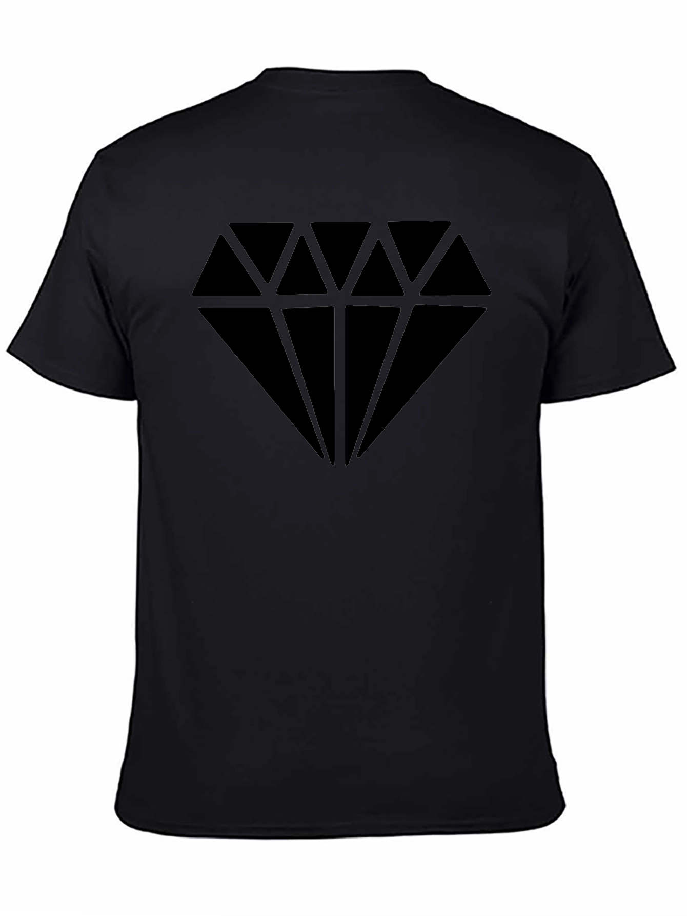 Bold Diamond Graphic Black T-Shirt