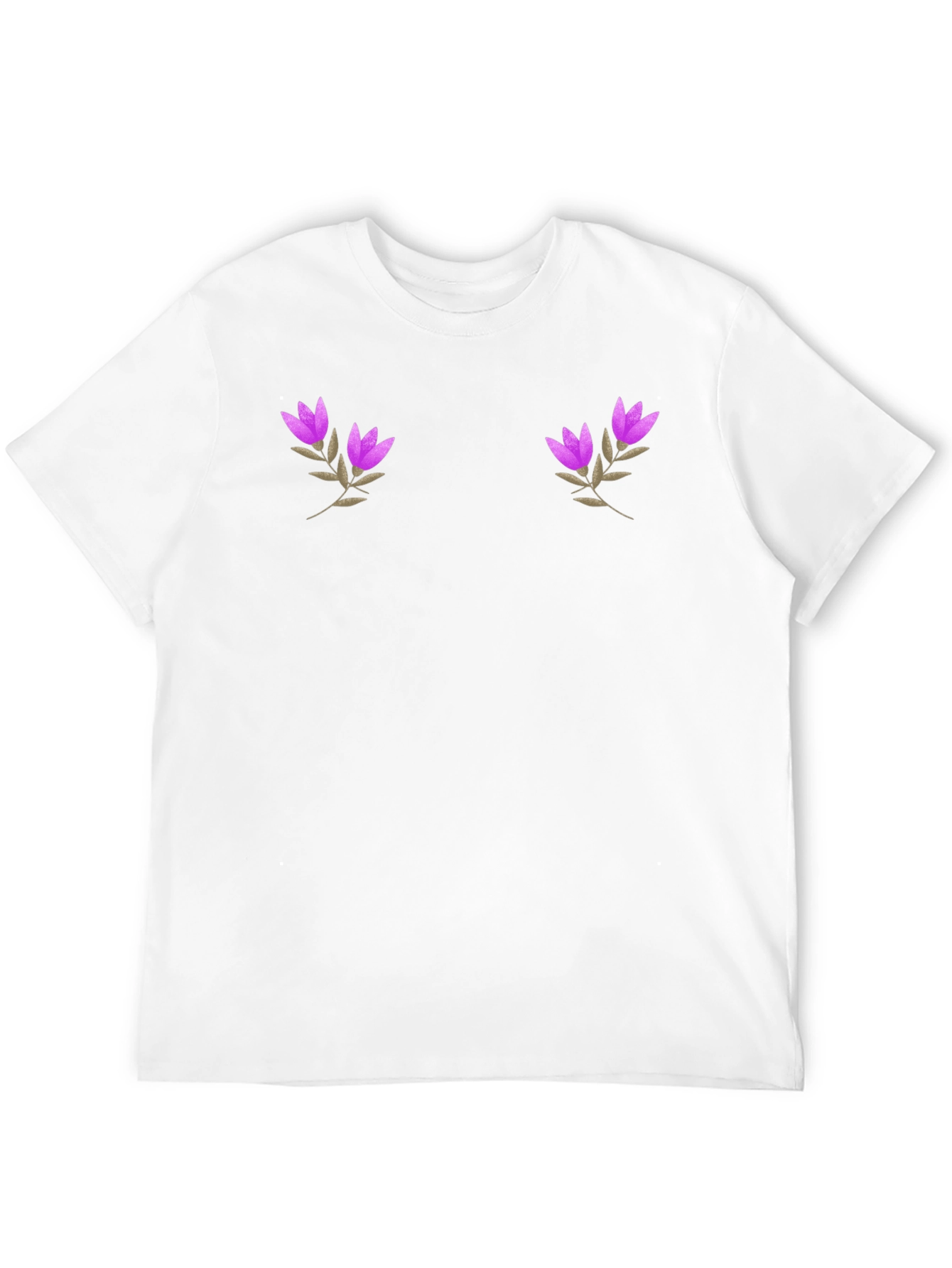Black Floral Embroidered T-Shirt