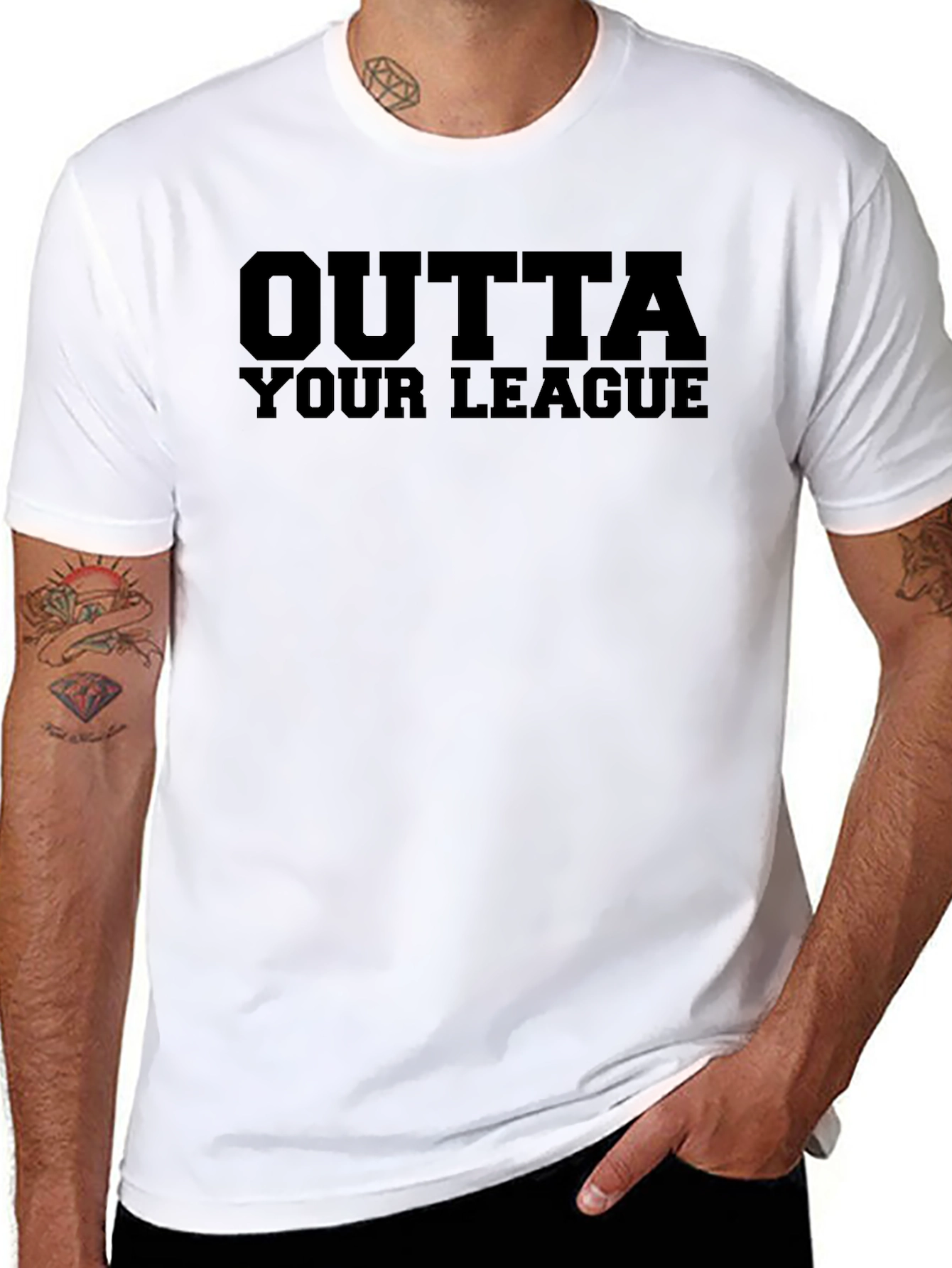 Outta Your League Graphic Tee - Casual Style