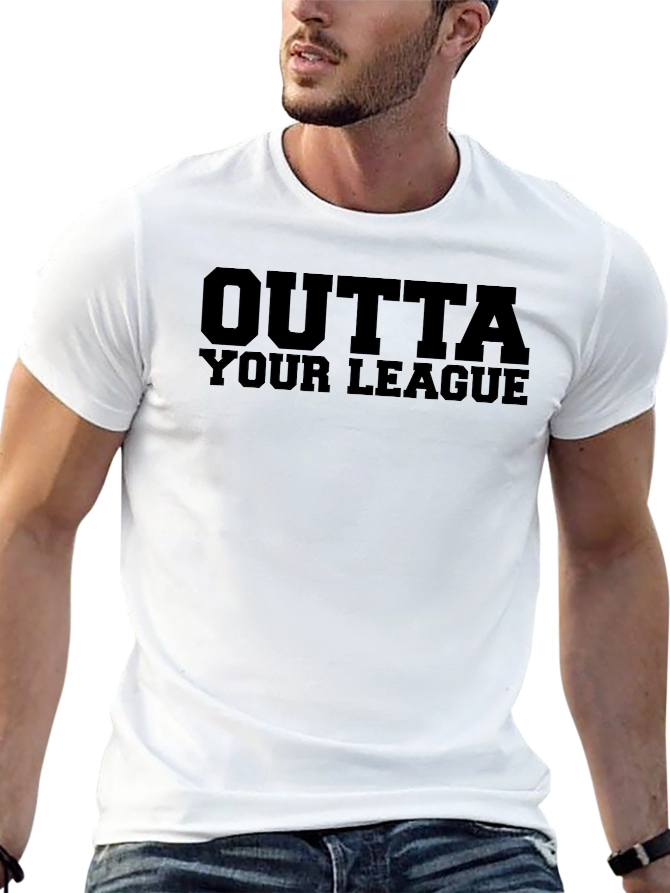 Outta Your League Graphic Tee - Casual Style