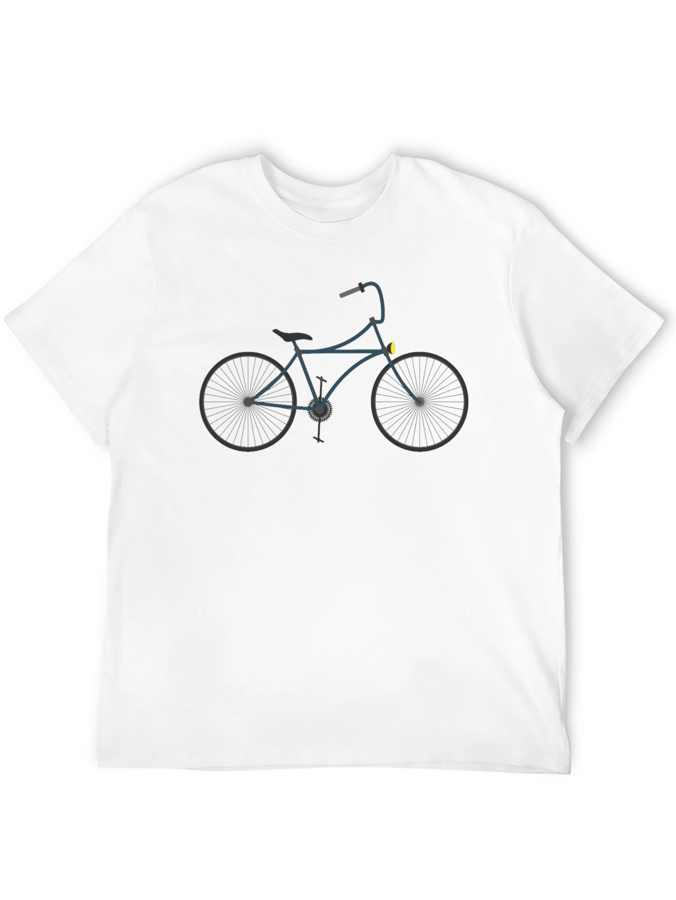 Cool Bike Graphic Tee - Black Casual T-Shirt