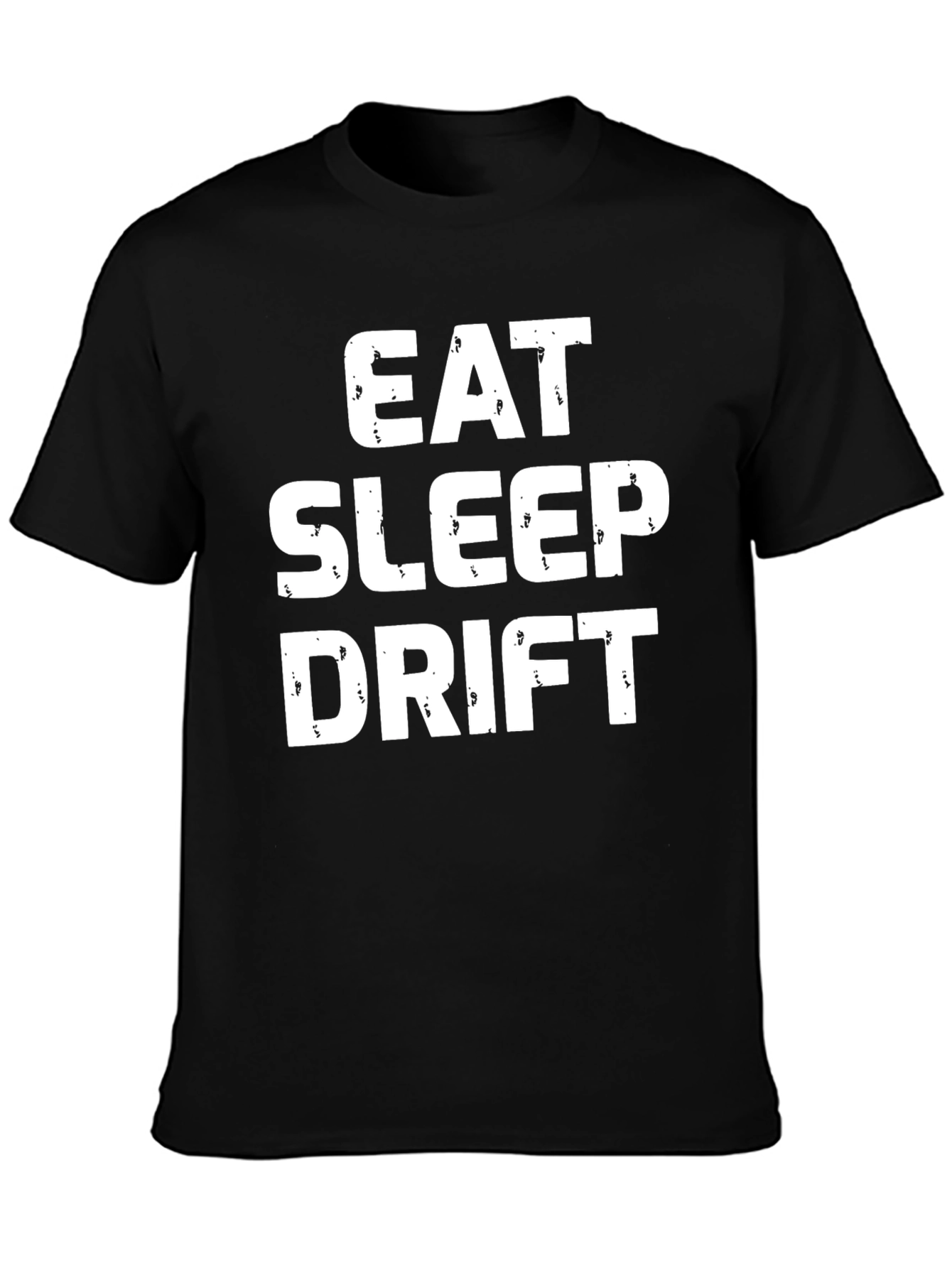 Eat Sleep Drift T-Shirt - Black Cotton Graphic Tee