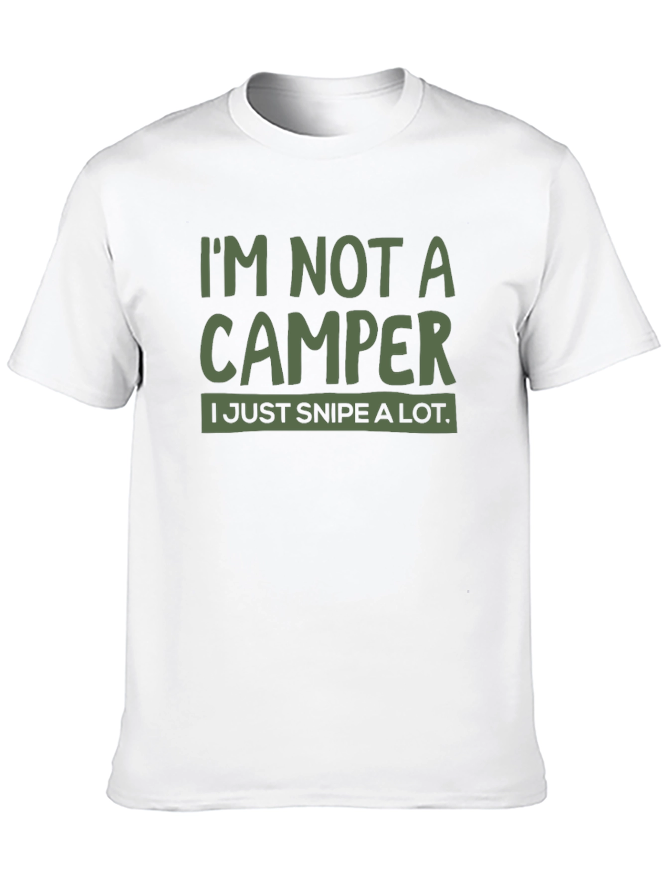 Im Not A Camper T-Shirt Funny Gamer Tee