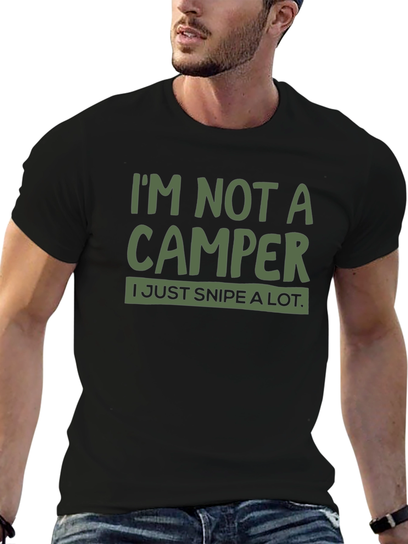 Im Not A Camper T-Shirt Funny Gamer Tee