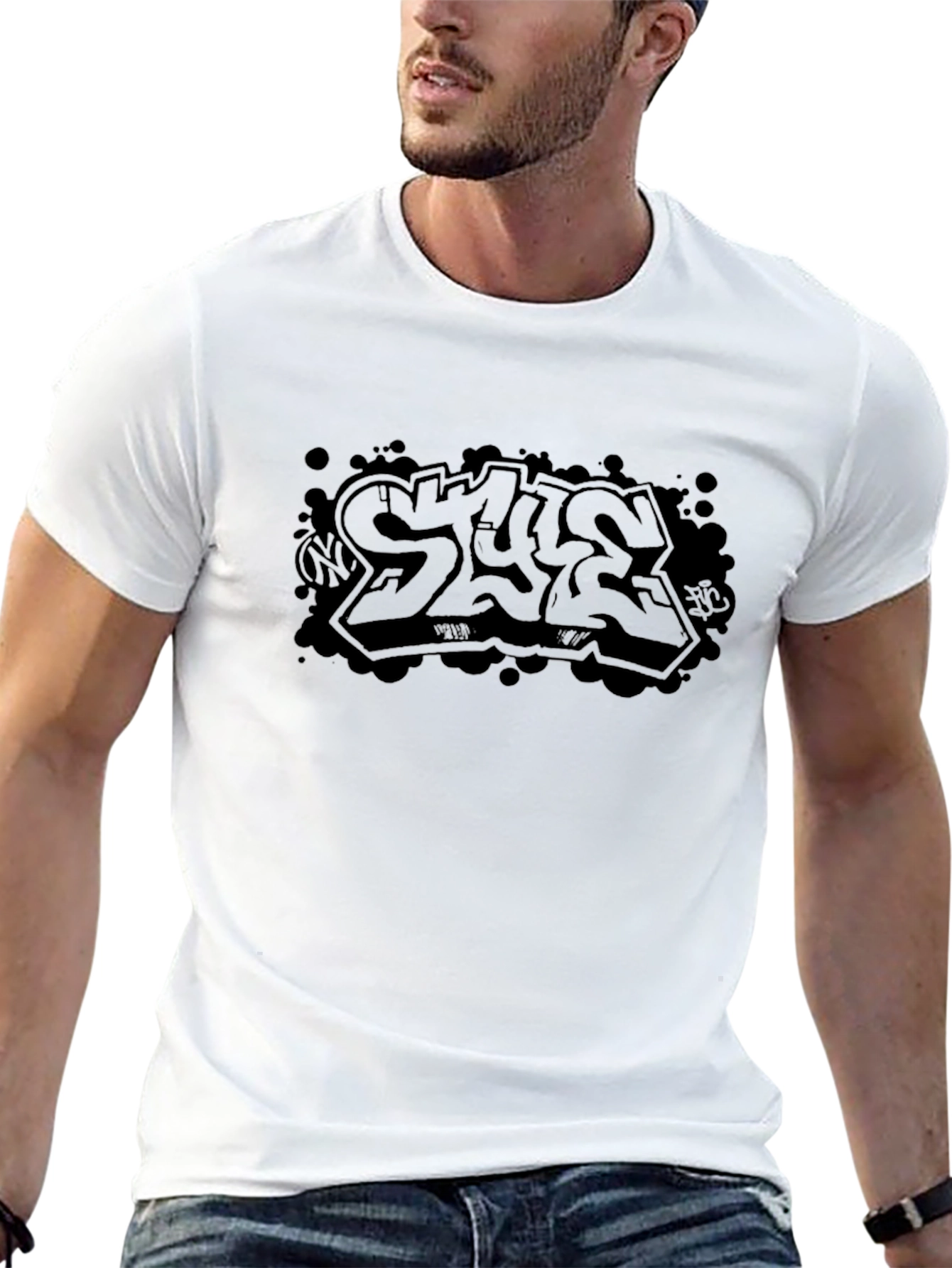 Street Style Black Graphic Tee - Urban Edge
