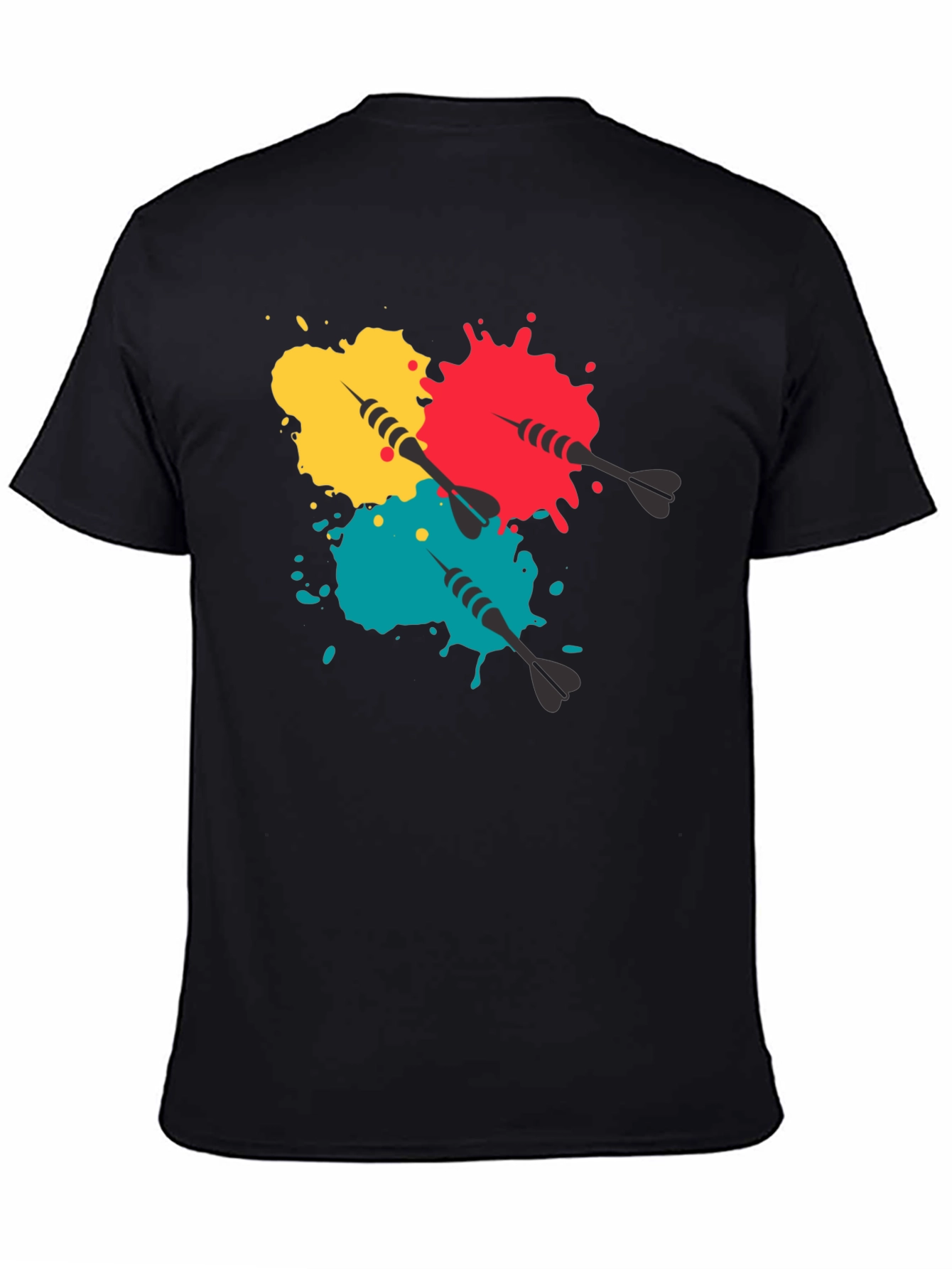 Darts and Paint Splatter Graphic Tee