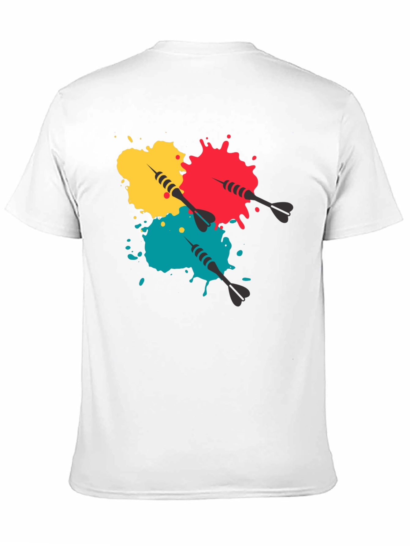 Darts and Paint Splatter Graphic Tee