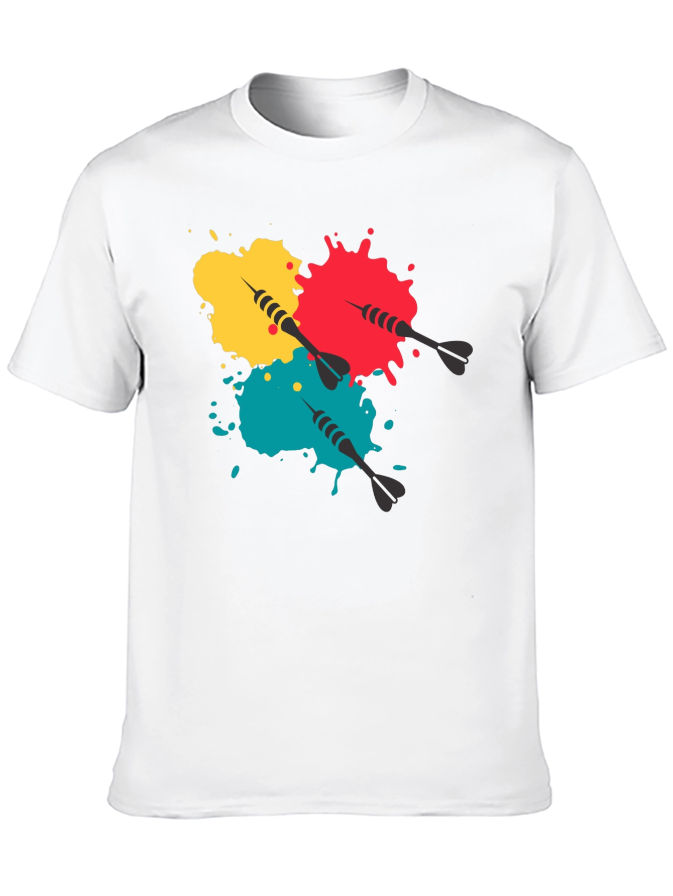 Darts and Paint Splatter Graphic Tee