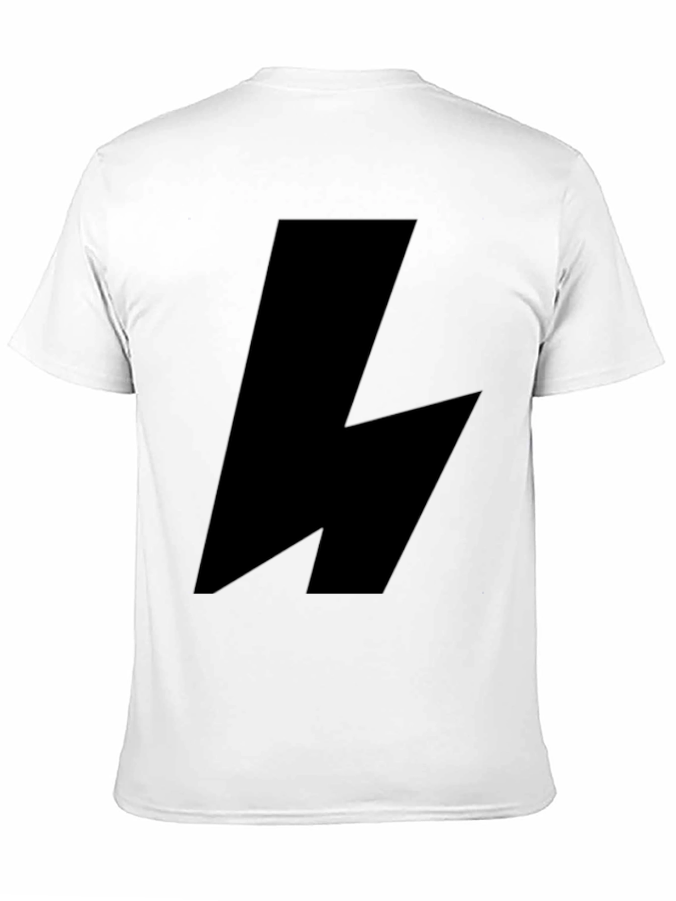 Black Lightning Bolt Graphic T-Shirt
