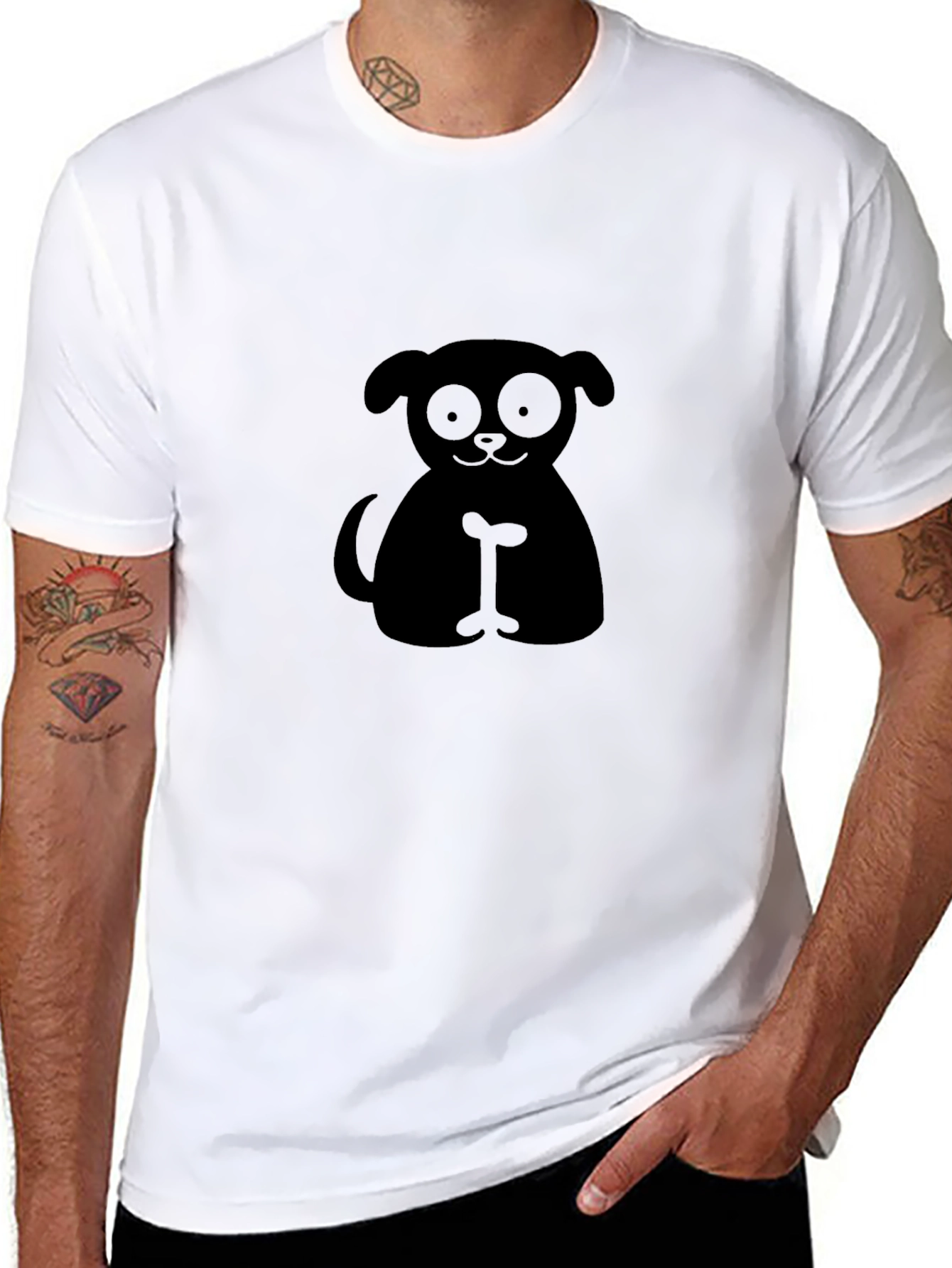 Dog Lovers Tee - Cute Cartoon Puppy T-Shirt