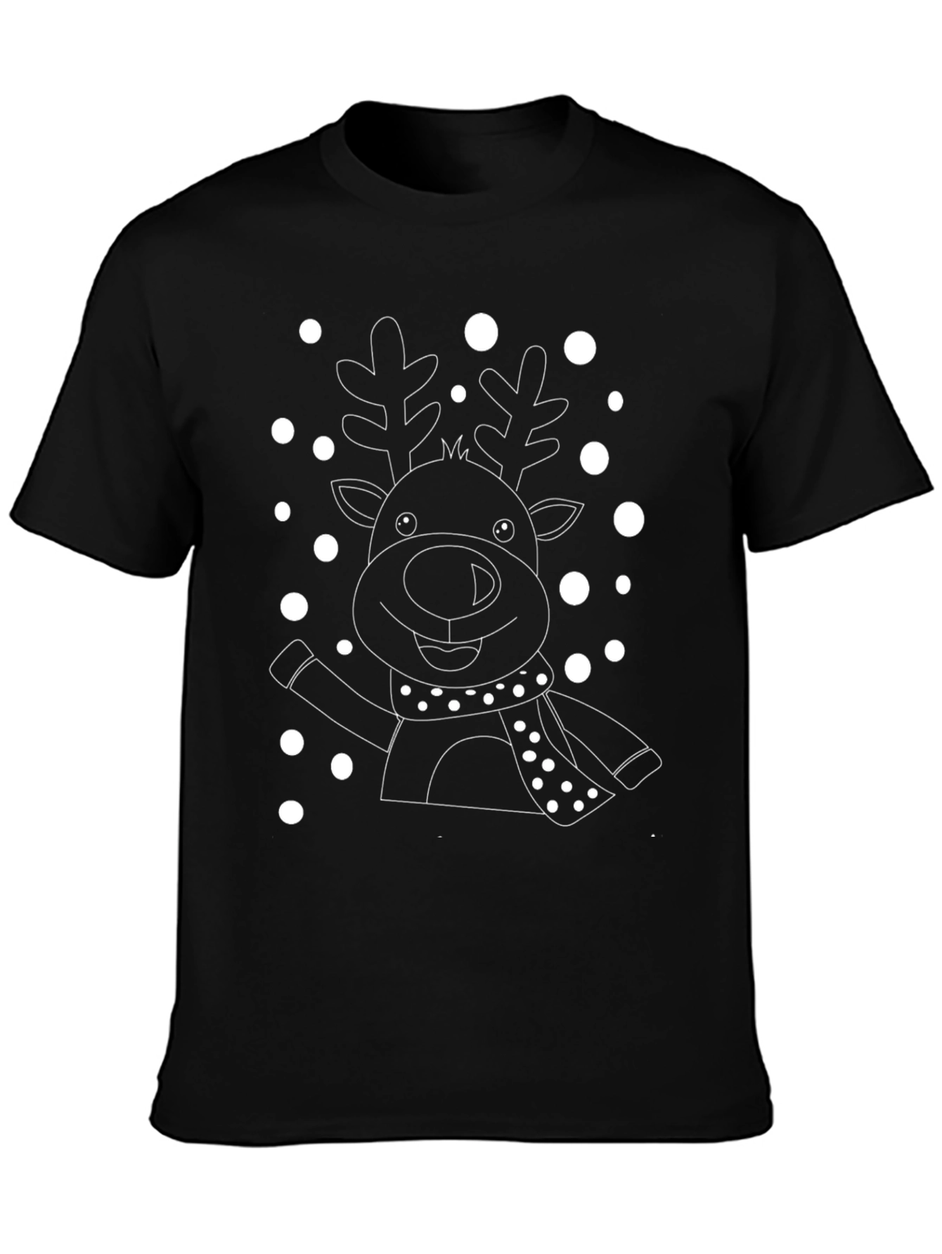 Reindeer Christmas T-Shirt - Holiday Festive Style