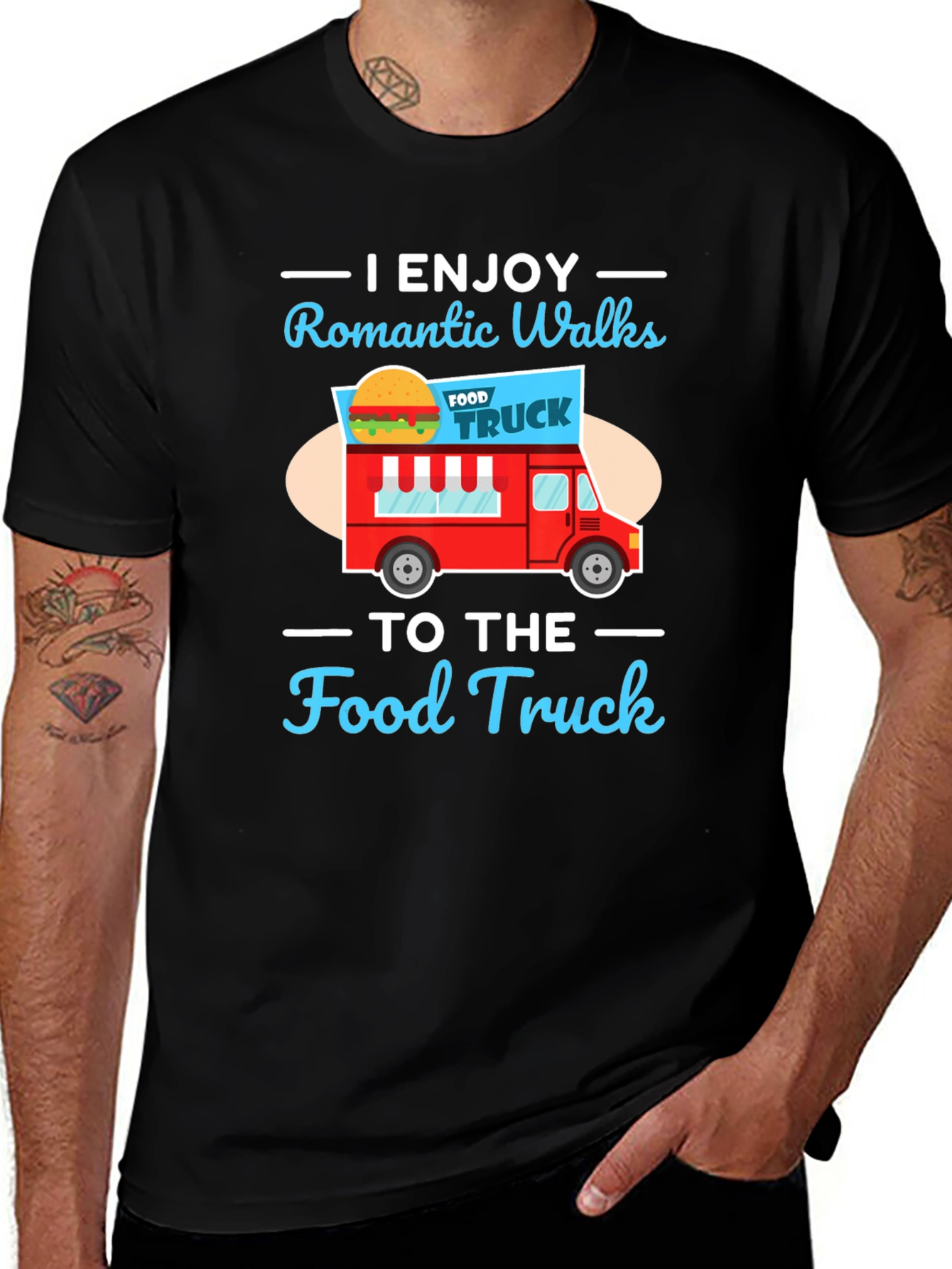 Romantic Walks to the Food Truck Graphic Tee