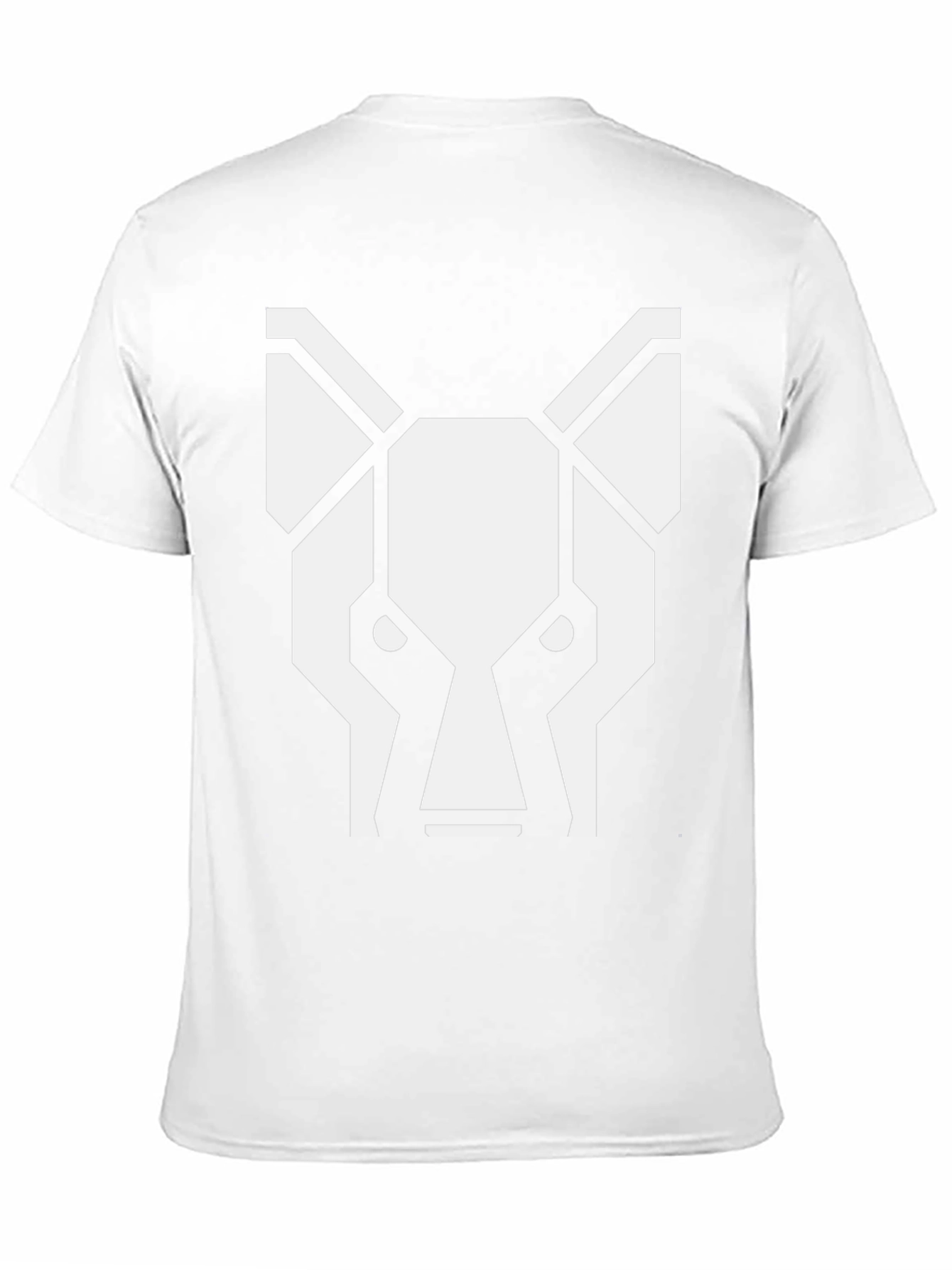 Geometric Wolf Graphic Tee - Stylish Black T-Shirt