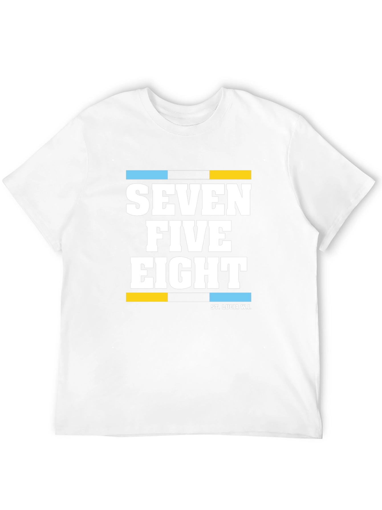 Seven Five Eight T-Shirt - St. Lucia W.I.