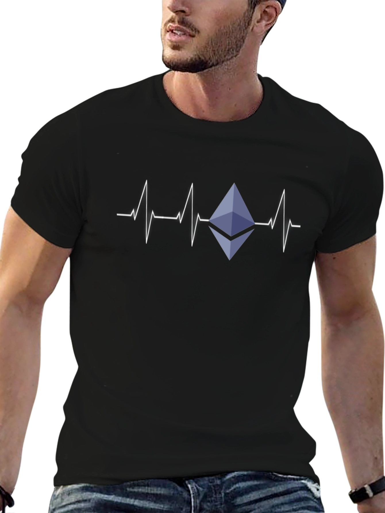 Ethereum Heartbeat T-Shirt - Crypto Lover Tee