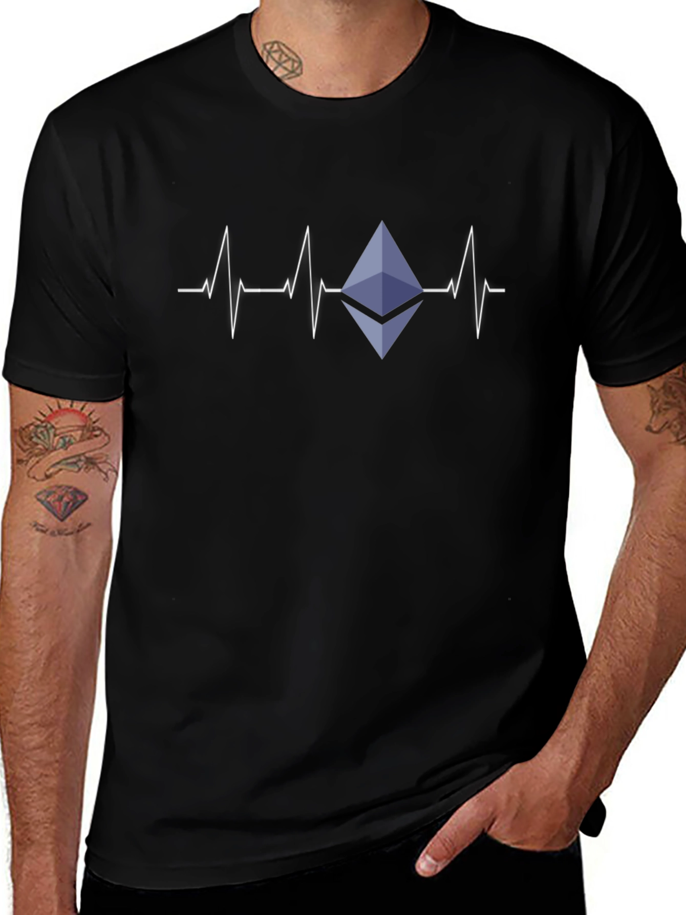 Ethereum Heartbeat T-Shirt - Crypto Lover Tee