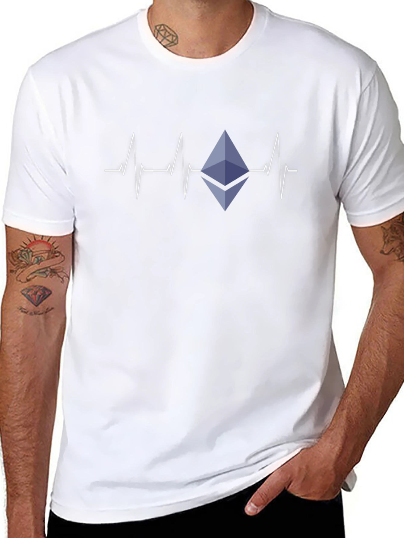 Ethereum Heartbeat T-Shirt - Crypto Lover Tee