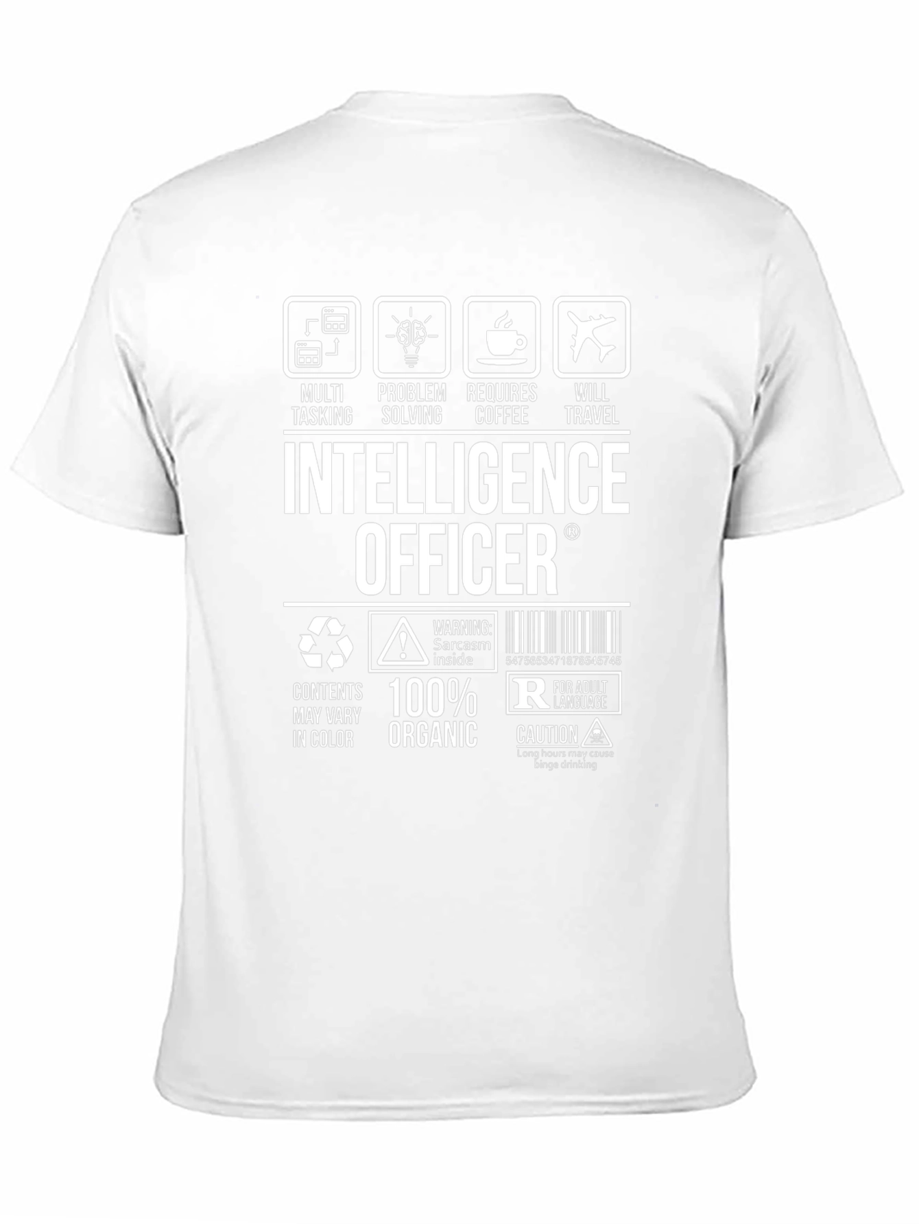 Intelligence Officer Humor Graphic T-Shirt