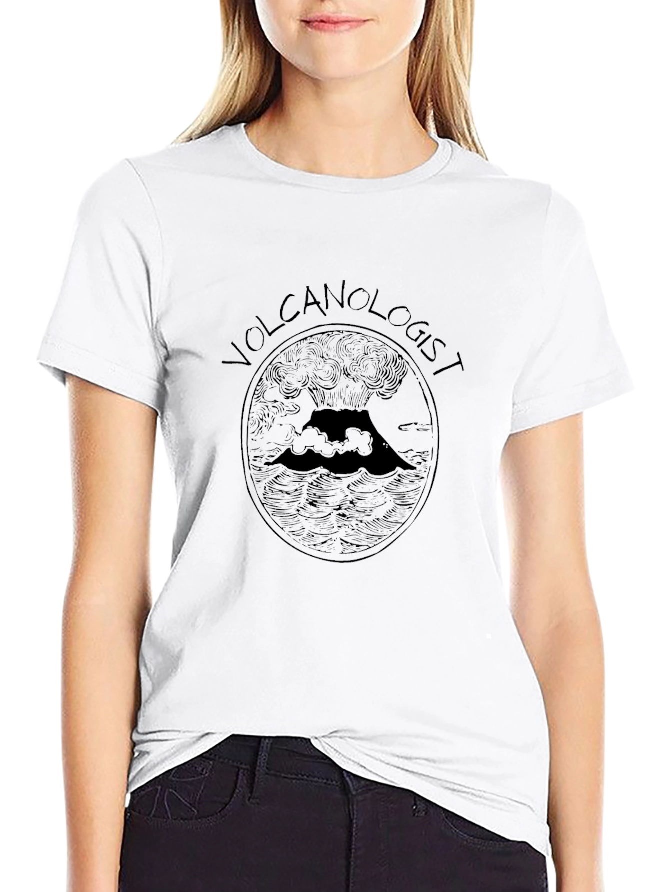 Volcanologist Graphic Tee - Eruption Design