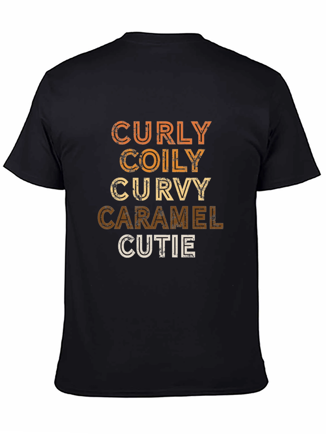 Curly Coily Curvy Caramel Cutie Graphic Tee