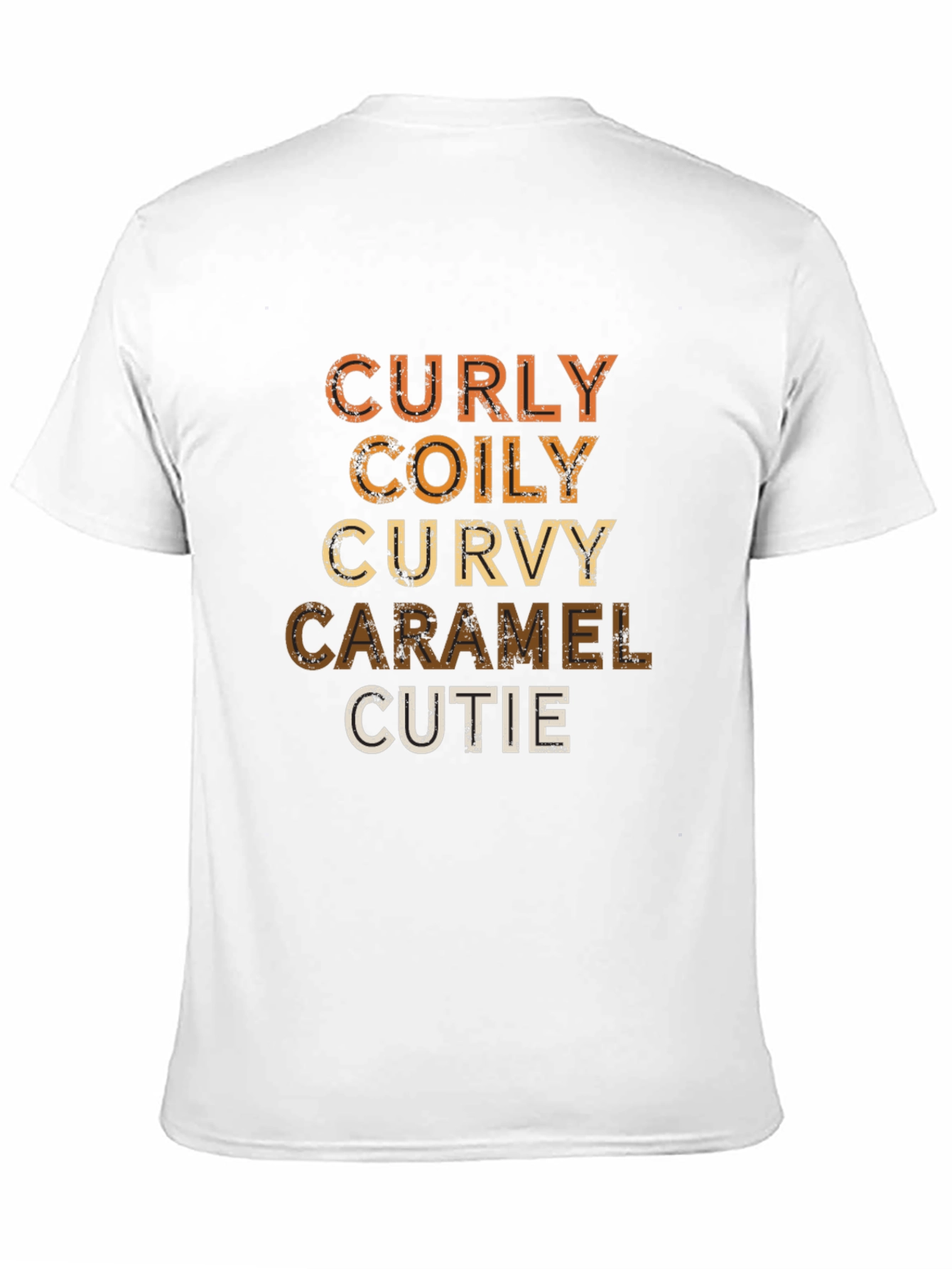 Curly Coily Curvy Caramel Cutie Graphic Tee