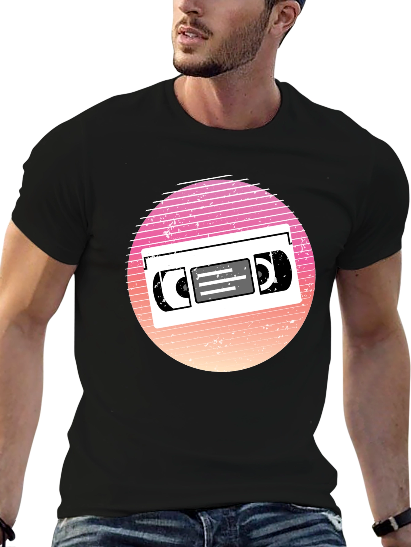 Retro VHS Tape Graphic T-Shirt