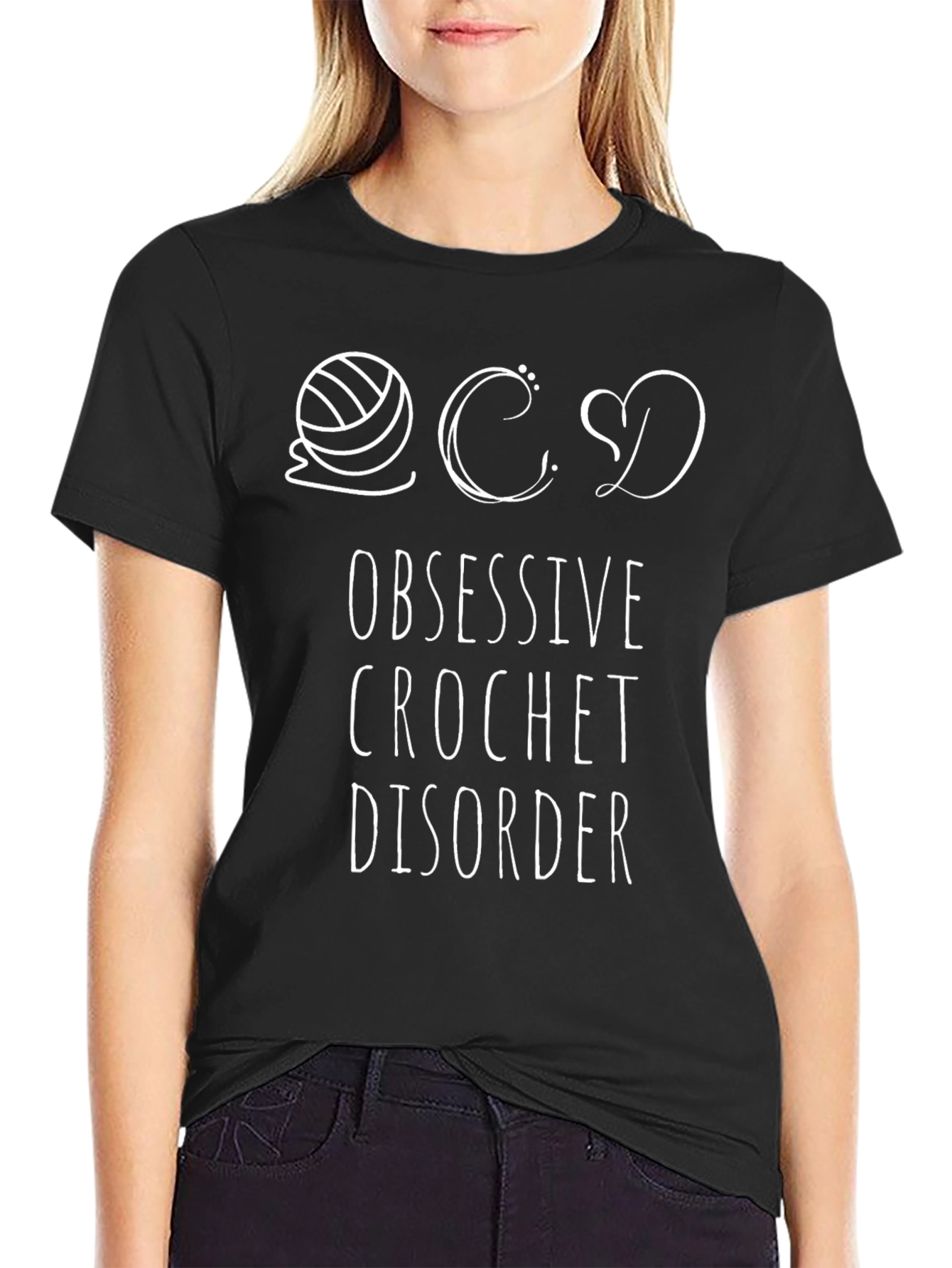 Obsessive Crochet Disorder T-Shirt - Yarn Lovers Tee